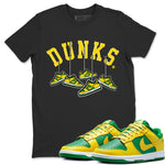 Dunk Reverse Brazil Sneaker Match Tees Hanging Sneakers Sneaker Tees Dunk Reverse Brazil Sneaker Release Tees Unisex Shirts