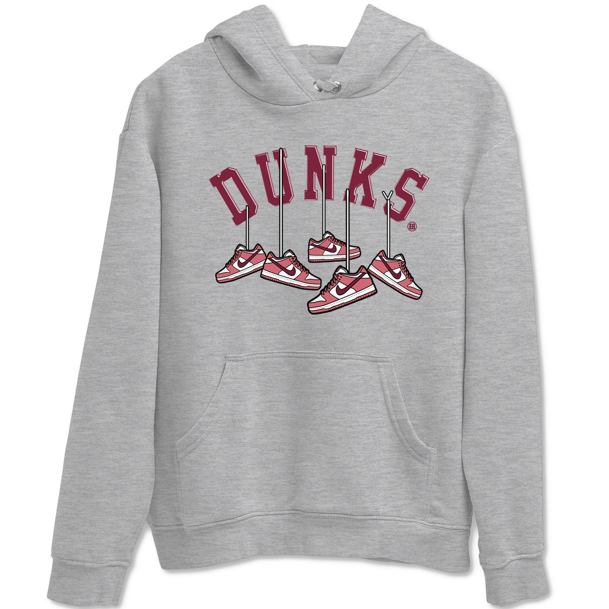 Dunks Valentines Day shirt to match jordans Hanging Sneakers sneaker tees Dunks Valentine's Day SNRT sneaker Release Tees unisex cotton Heather Grey 2 crew neck shirt