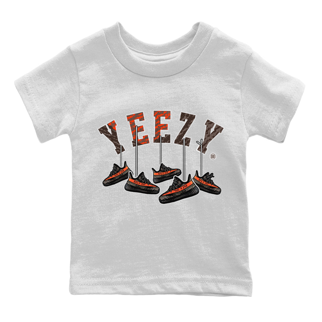 Yeezy 350 Carbon Beluga Sneaker Match Tees Hanging Sneakers Sneaker Tees Yeezy 350 Carbon Beluga Sneaker Release Tees Kids Shirts