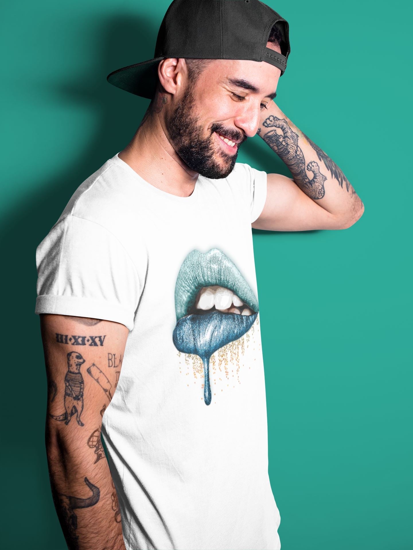 Yeezy 700 Faded Azure Sneaker Match Tees Dripping Lips Sneaker Tees Yeezy 700 Faded Azure Sneaker Release Tees Unisex Shirts