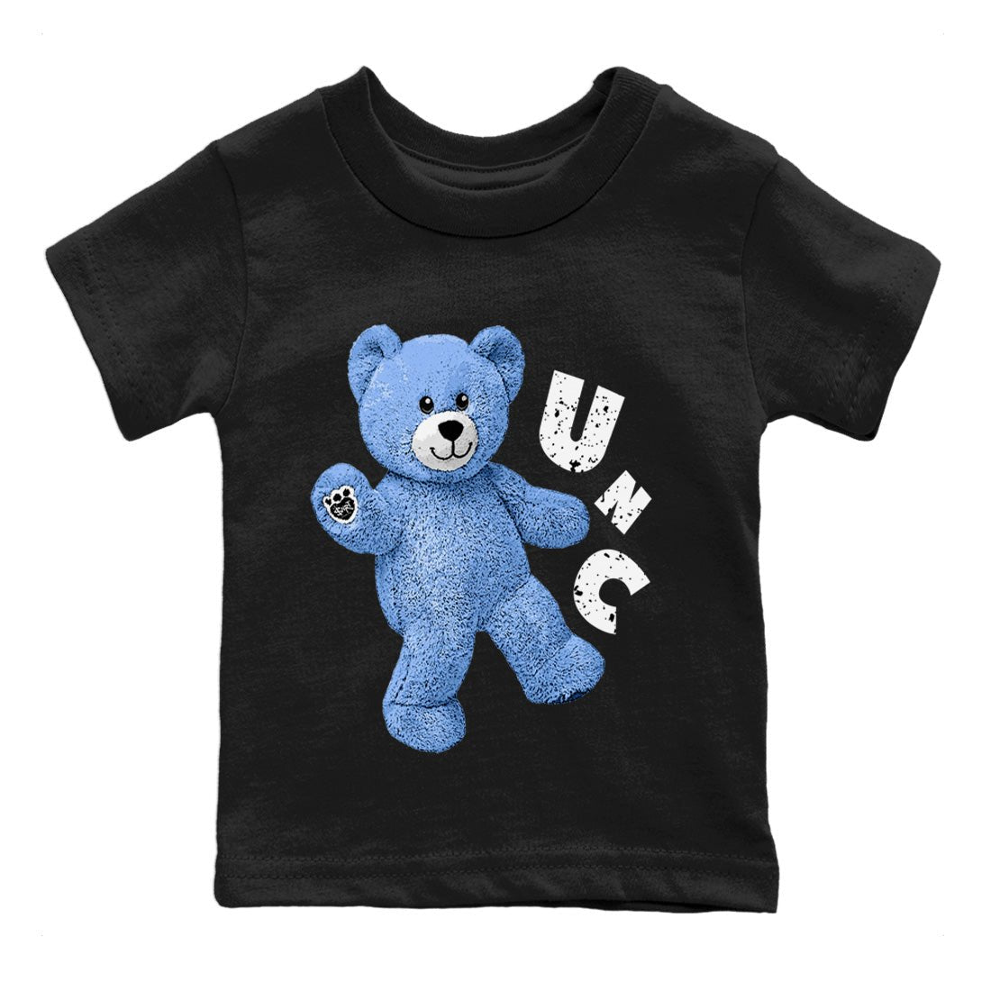 Air Jordan 5 UNC Hello Bear Baby and Kids Sneaker Tees Air Jordan 5 Retro UNC Kids Sneaker Tees Washing and Care Tip