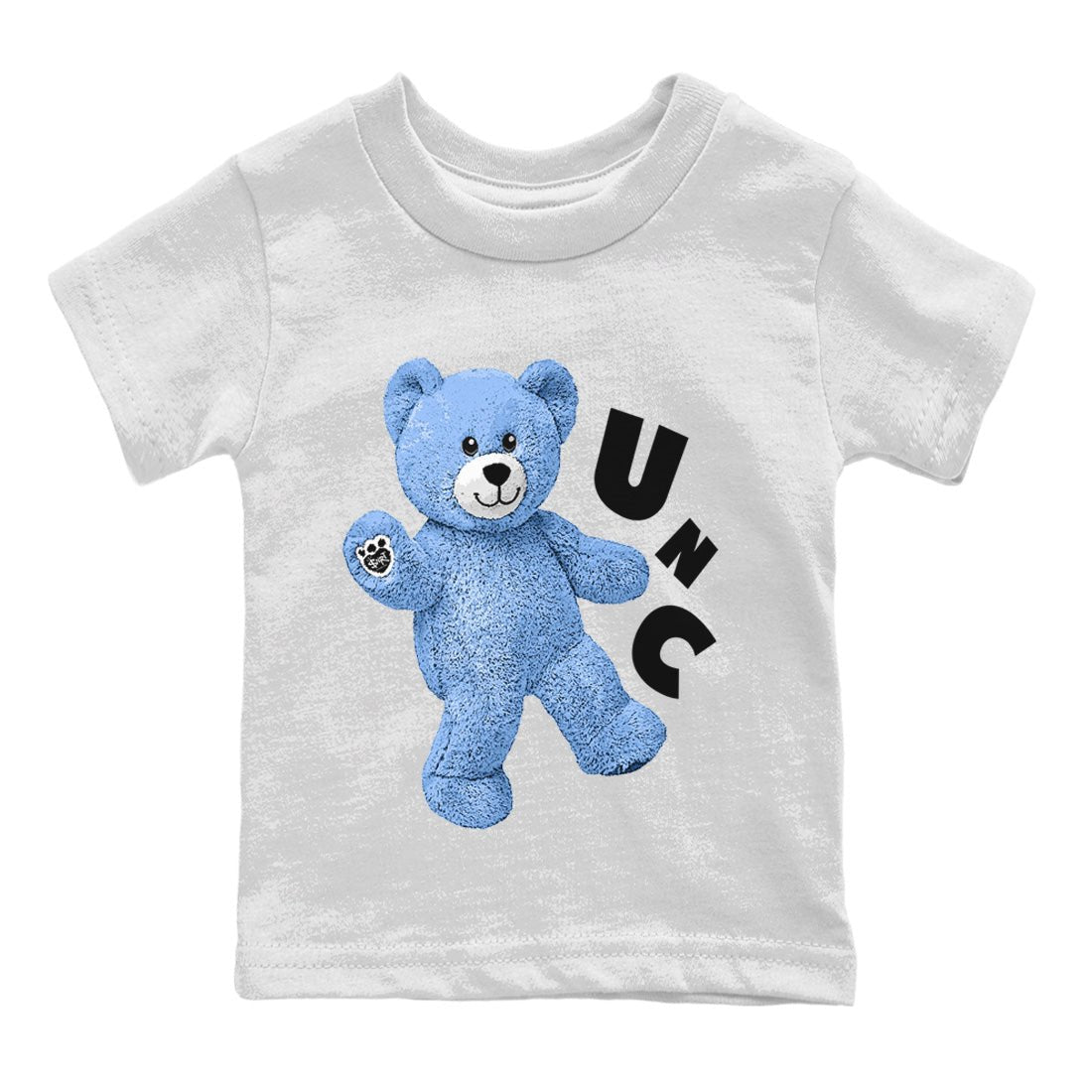 Jordan 5 UNC Jordan Shirts Hello Bear Sneaker Tees Air Jordan 5 Retro UNC Sneaker Release Tees Kids Shirts White 2