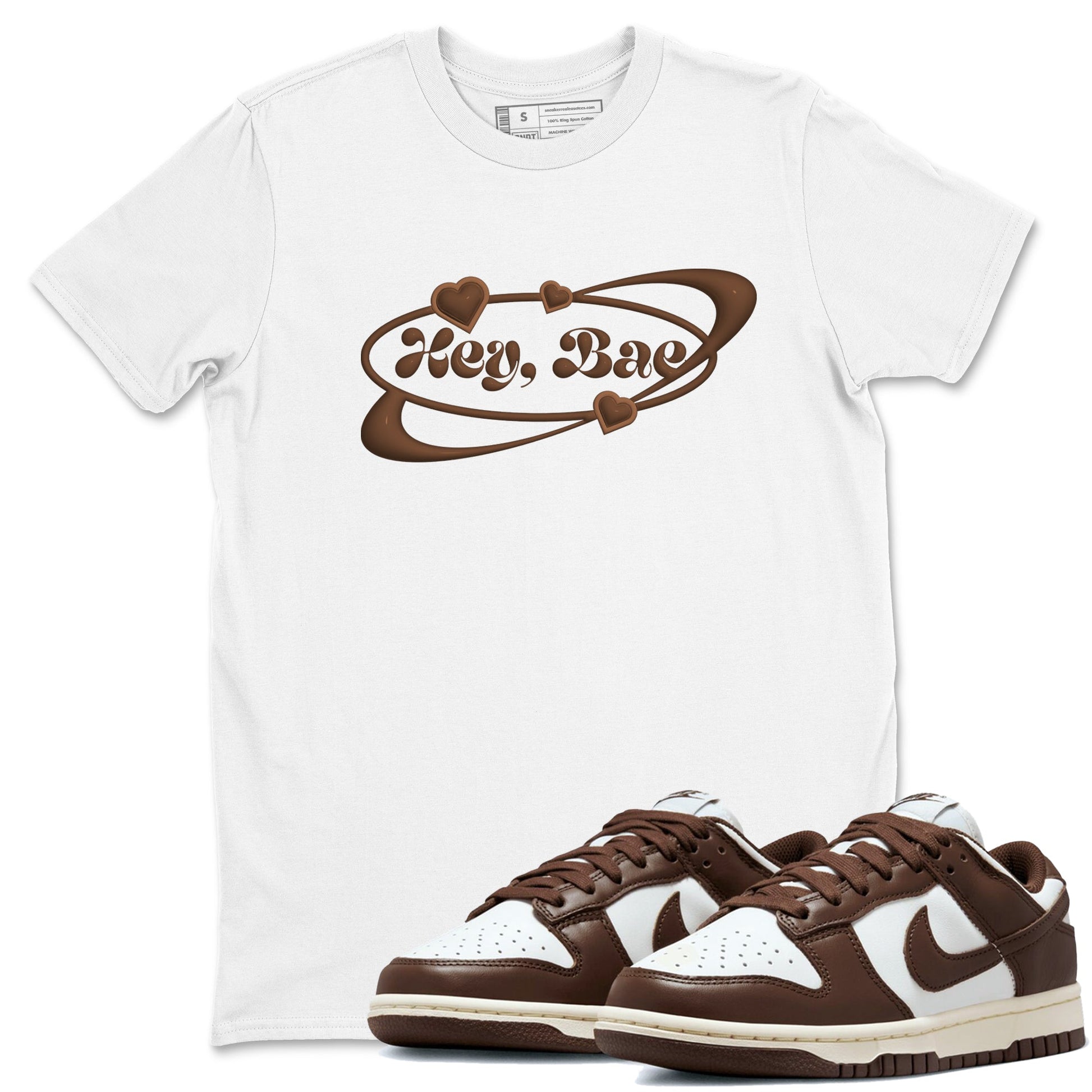 Dunk Cacao Wow shirt to match jordans Hey Bae sneaker tees Nike Dunk Cacao Wow SNRT Sneaker Release Tees Unisex White 1 T-Shirt