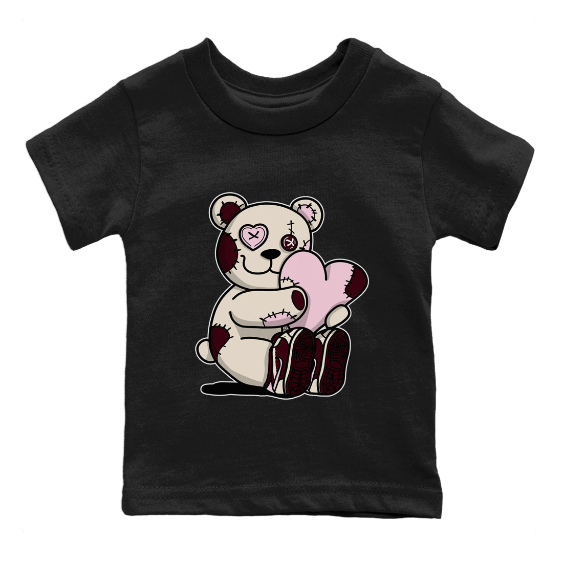 Dunk Valentines Day Sneaker Match Tees Hugging Bear Sneaker Tees Nike Dunk Valentine's Day Sneaker SNRT Sneaker Tees Kids Shirts