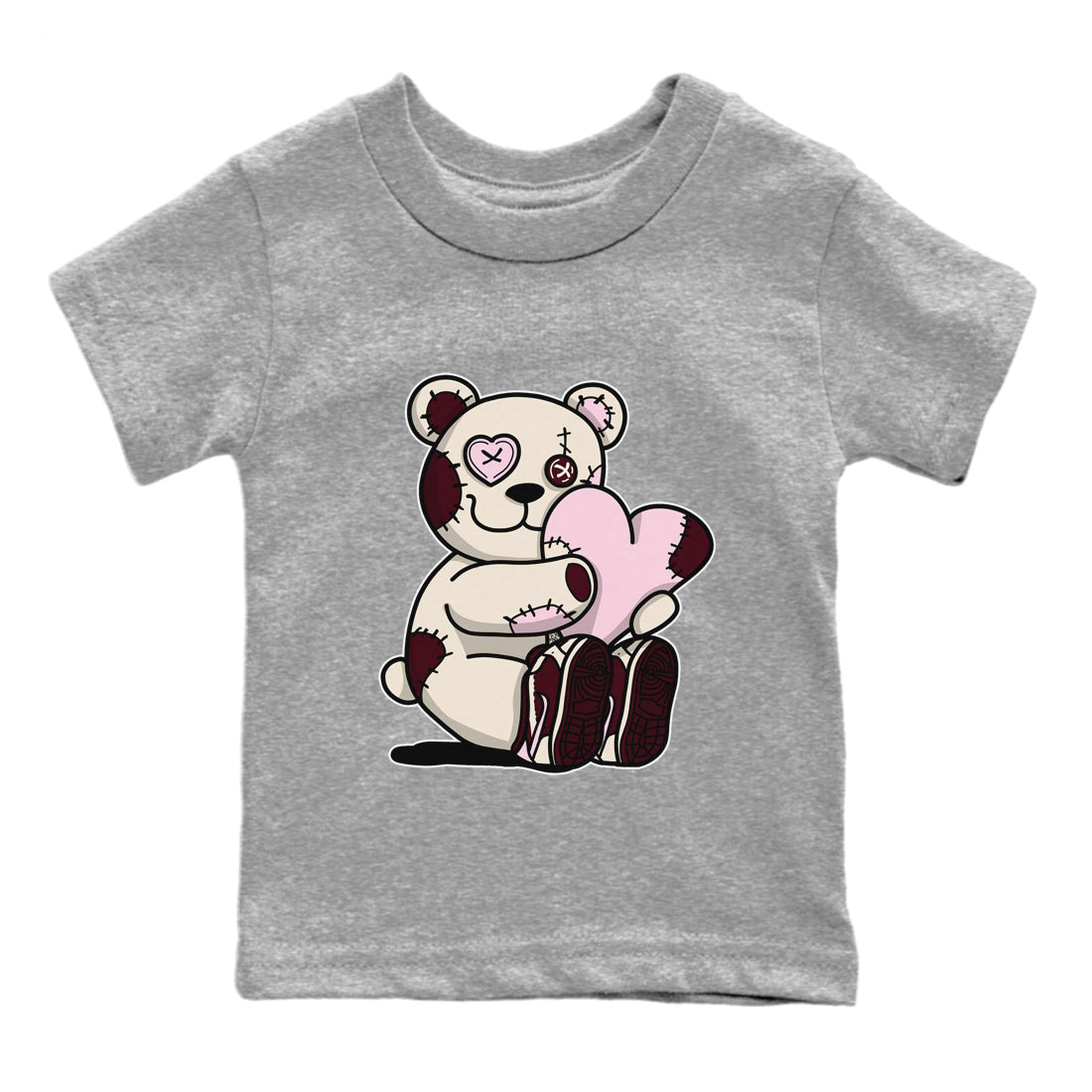 Dunk Valentines Day Sneaker Match Tees Hugging Bear Sneaker Tees Nike Dunk Valentine's Day Sneaker SNRT Sneaker Tees Kids Shirts