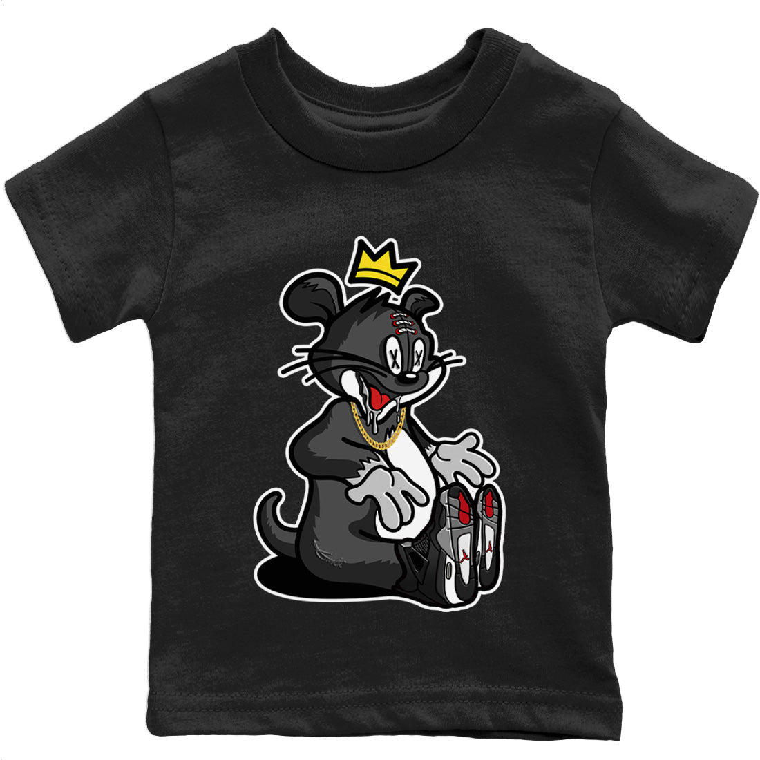 Jordan 4 Black Canvas Sneaker Match Tees Hungry Cat Sneaker Tees Jordan 4 Black Canvas Sneaker Release Tees Kids Shirts