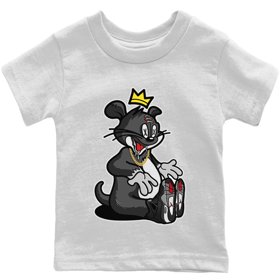 Jordan 4 Black Canvas Sneaker Match Tees Hungry Cat Sneaker Tees Jordan 4 Black Canvas Sneaker Release Tees Kids Shirts