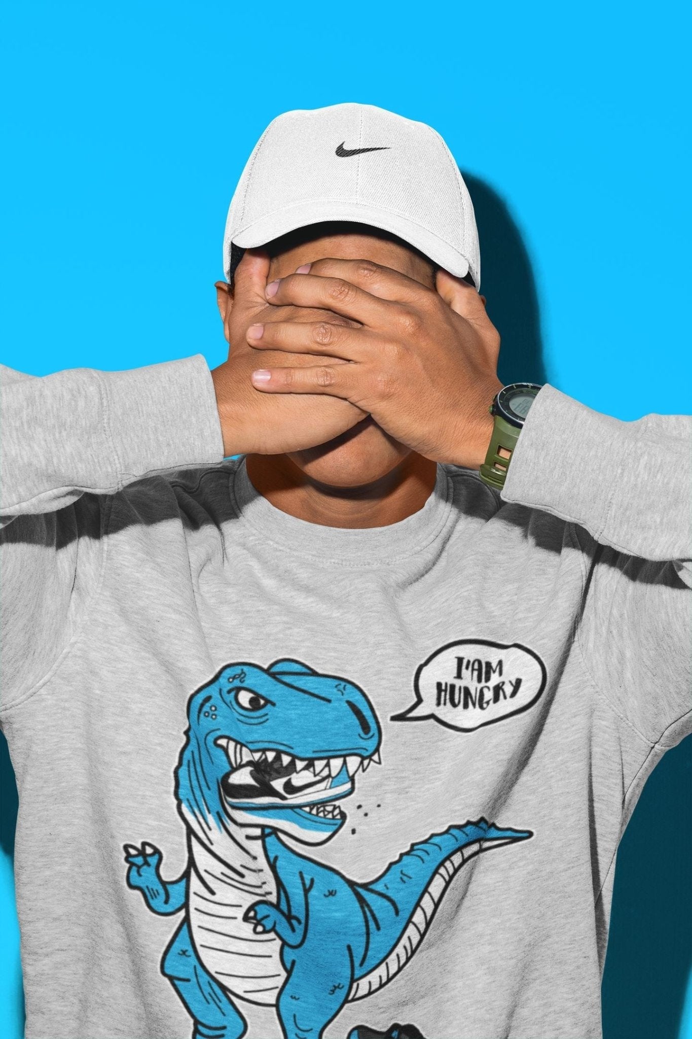 Jordan 1 Powder Blue Sneaker Match Tees Hungry Dino Sneaker Tees Jordan 1 Powder Blue Sneaker Release Tees Unisex Shirts