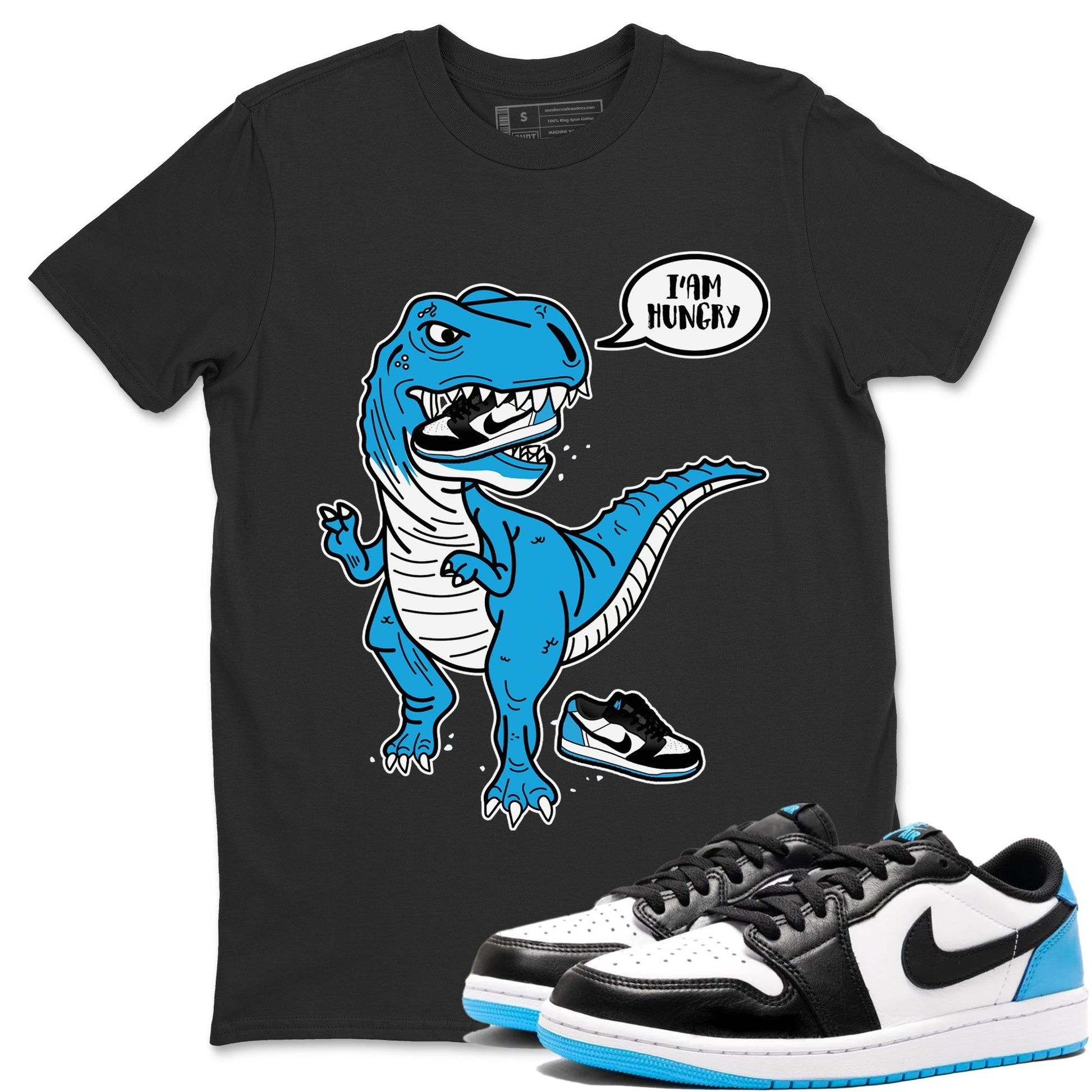 Jordan 1 Powder Blue Sneaker Match Tees Hungry Dino Sneaker Tees Jordan 1 Powder Blue Sneaker Release Tees Unisex Shirts