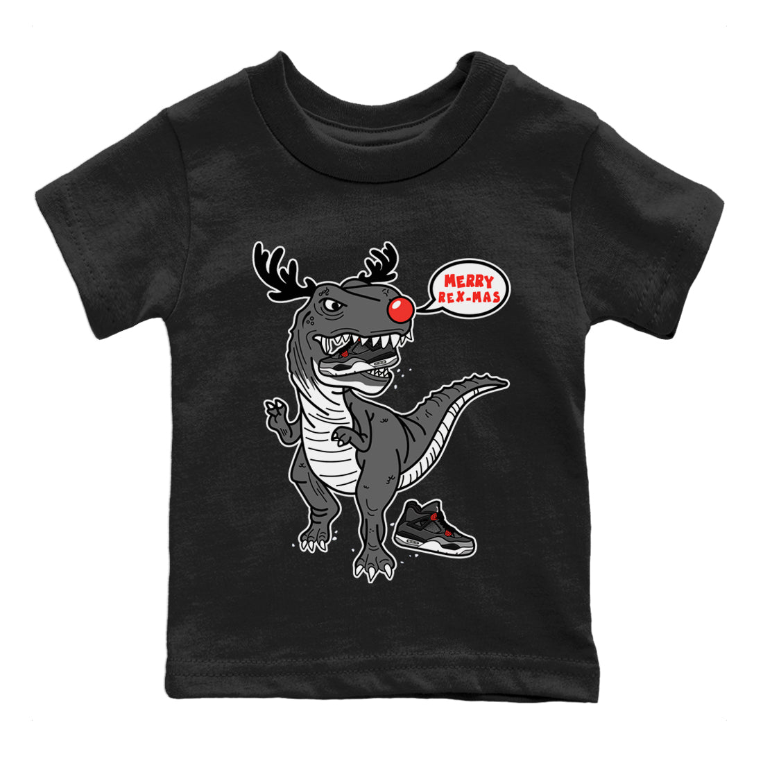 Jordan 4 Infrared Sneaker Match Tees Hungry Dino Sneaker Tees Jordan 4 Infrared Sneaker Release Tees Kids Shirts