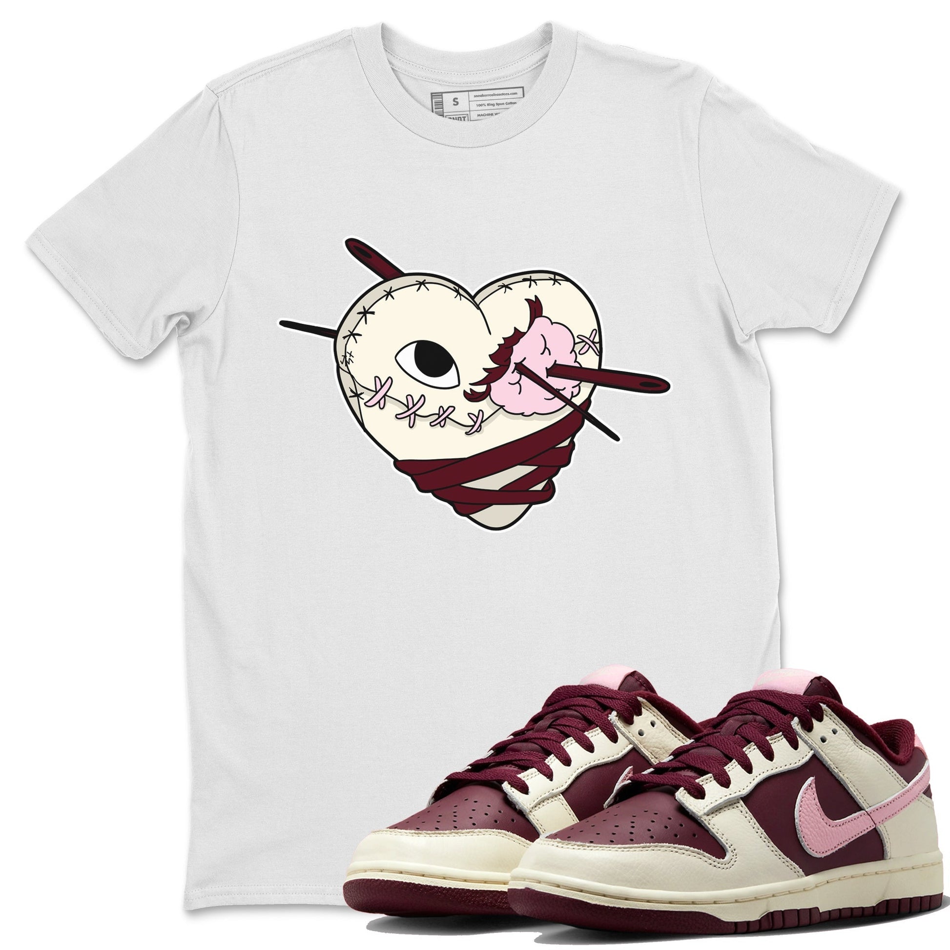 Dunk Valentines Day Sneaker Match Tees Hurt Heart Sneaker Tees Nike Dunk Valentine's Day Sneaker SNRT Sneaker Tees Unisex Shirts