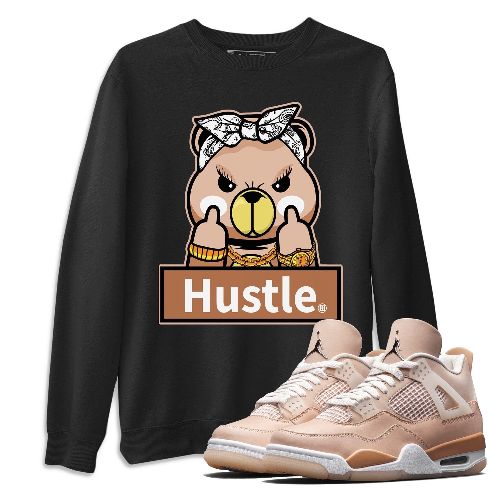 Jordan 4 Shimmer Sneaker Match Tees Hustle Bear Sneaker Tees Jordan 4 Shimmer Sneaker Release Tees Unisex Shirts