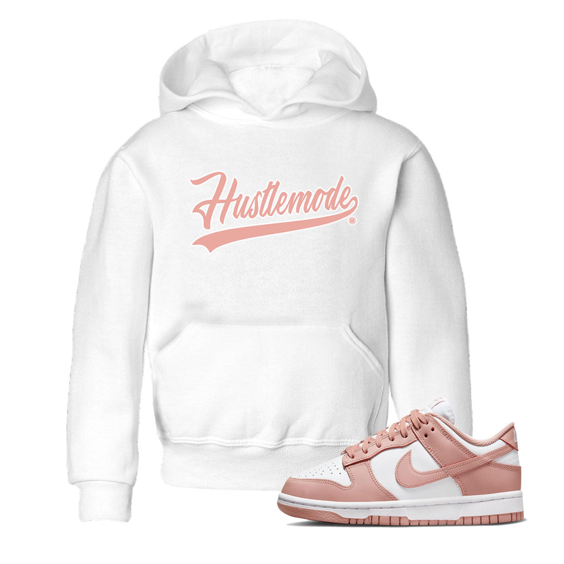 Dunk Low WMNS Rose Whisper shirt to match jordans Hustle Mode sneaker tees Dunk Rose Whisper SNRT Sneaker Release Tees Baby Toddler Kids White 1 T-Shirt