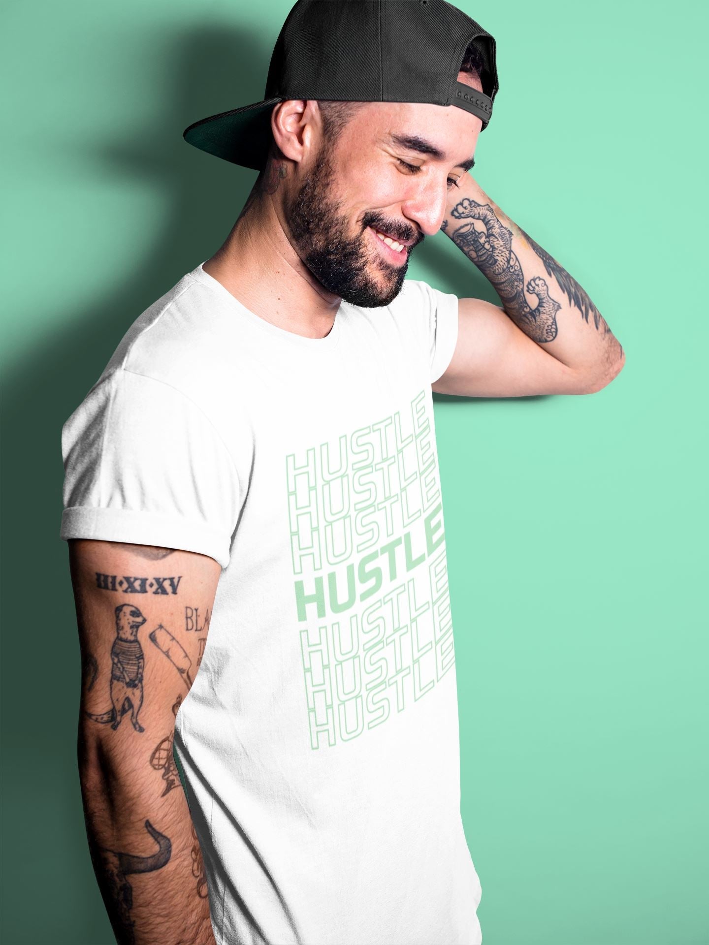 Jordan 6 Mint Foam Sneaker Match Tees Hustle Typo Sneaker Tees Jordan 6 Mint Foam Sneaker Release Tees Unisex Shirts