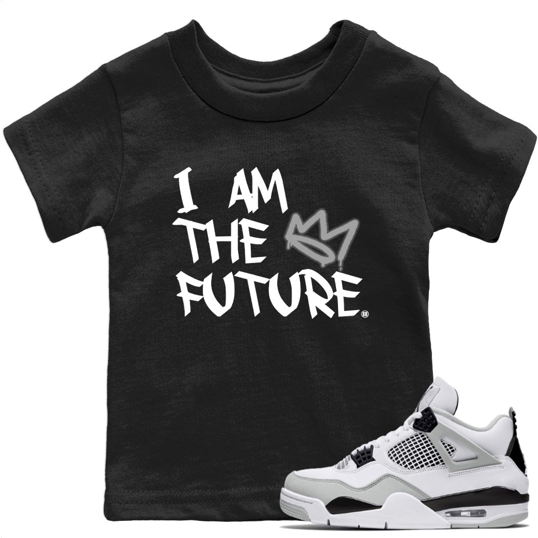 Jordan 4 Military Black Sneaker Match Tees I Am The Future Sneaker Tees Jordan 4 Military Black Sneaker Release Tees Kids Shirts