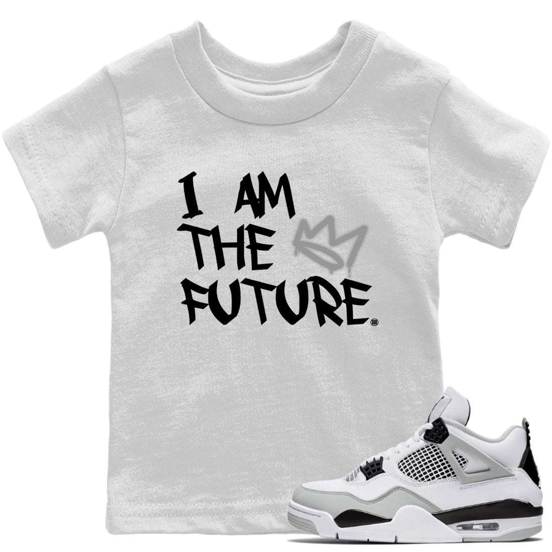 Jordan 4 Military Black Sneaker Match Tees I Am The Future Sneaker Tees Jordan 4 Military Black Sneaker Release Tees Kids Shirts
