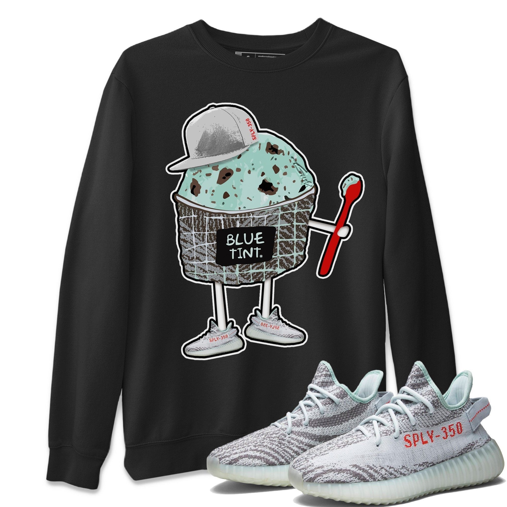 Yeezy 350 Blue Tint Sneaker Match Tees Ice Cream Swag Sneaker Tees Yeezy 350 Blue Tint Sneaker Release Tees Unisex Shirts