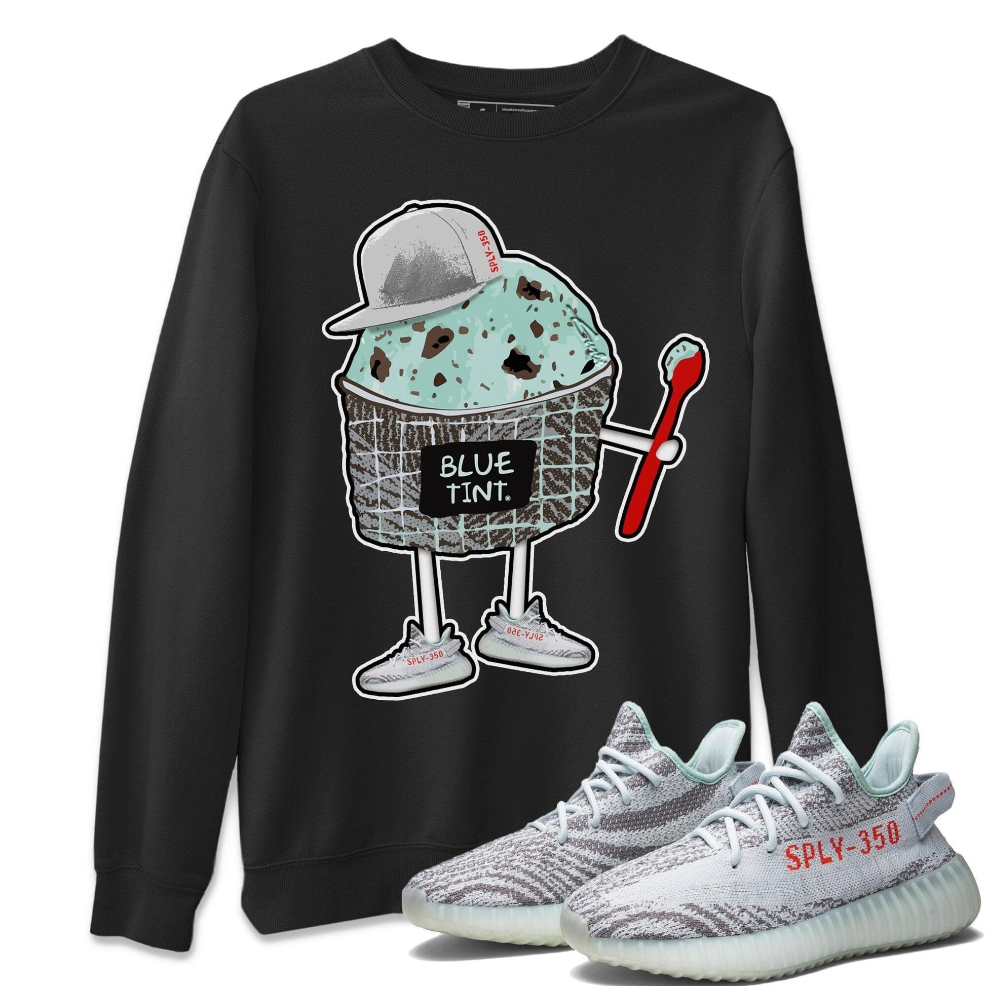 Yeezy 350 Blue Tint Sneaker Match Tees Ice Cream Swag Sneaker Tees Yeezy 350 Blue Tint Sneaker Release Tees Unisex Shirts