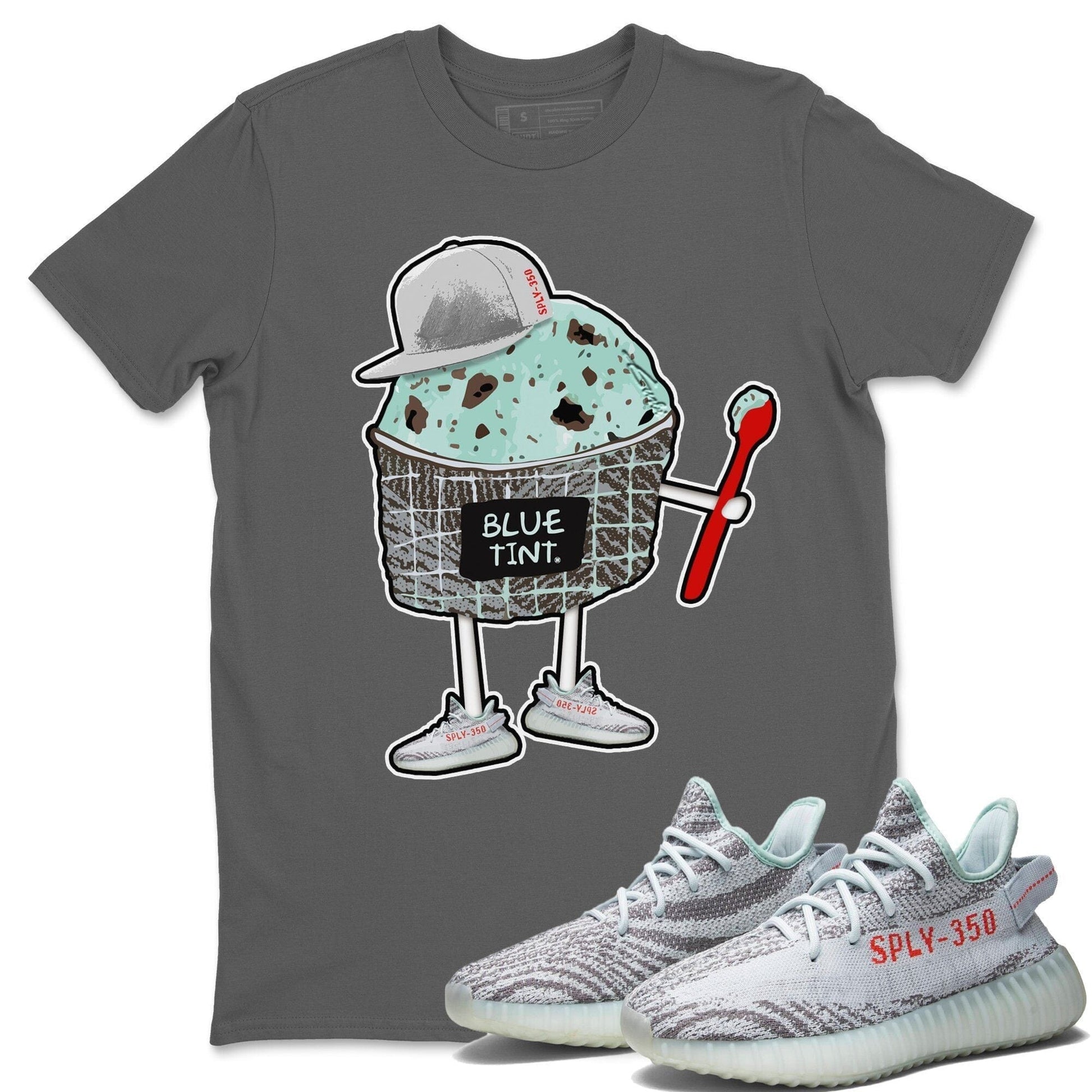 Yeezy 350 Blue Tint Sneaker Match Tees Ice Cream Swag Sneaker Tees Yeezy 350 Blue Tint Sneaker Release Tees Unisex Shirts