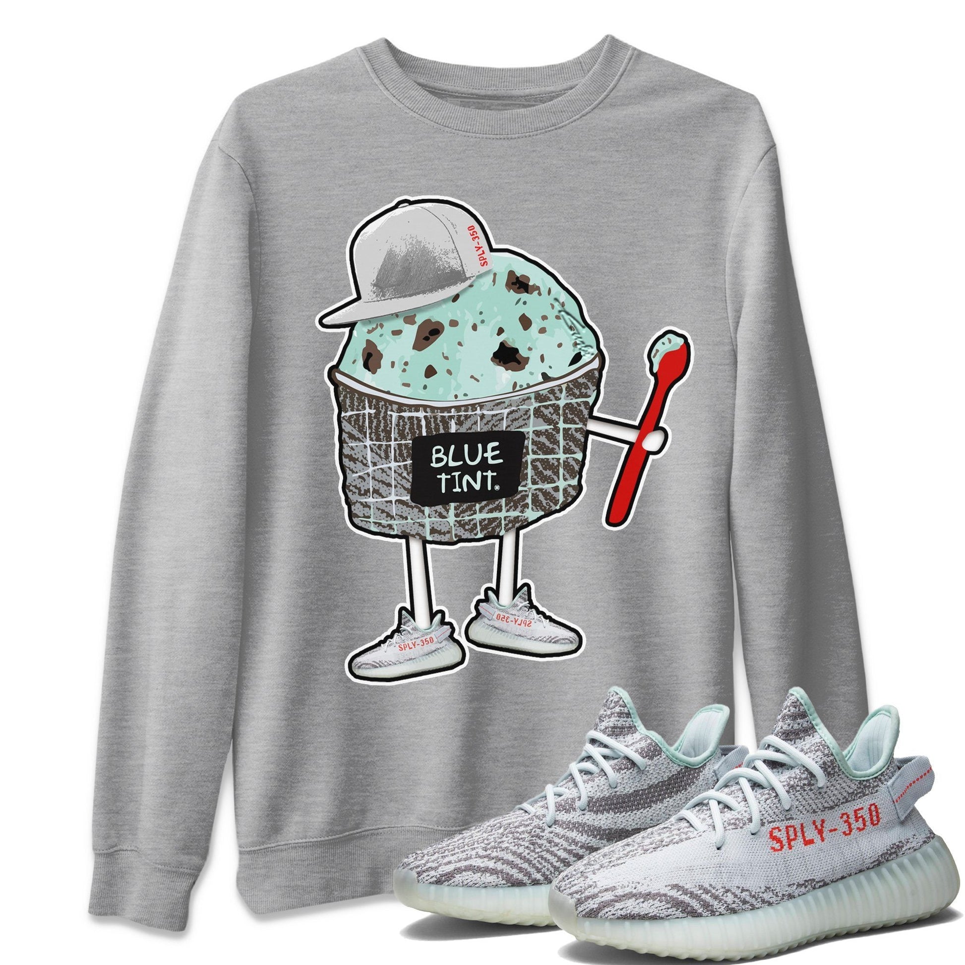 Yeezy 350 Blue Tint Sneaker Match Tees Ice Cream Swag Sneaker Tees Yeezy 350 Blue Tint Sneaker Release Tees Unisex Shirts
