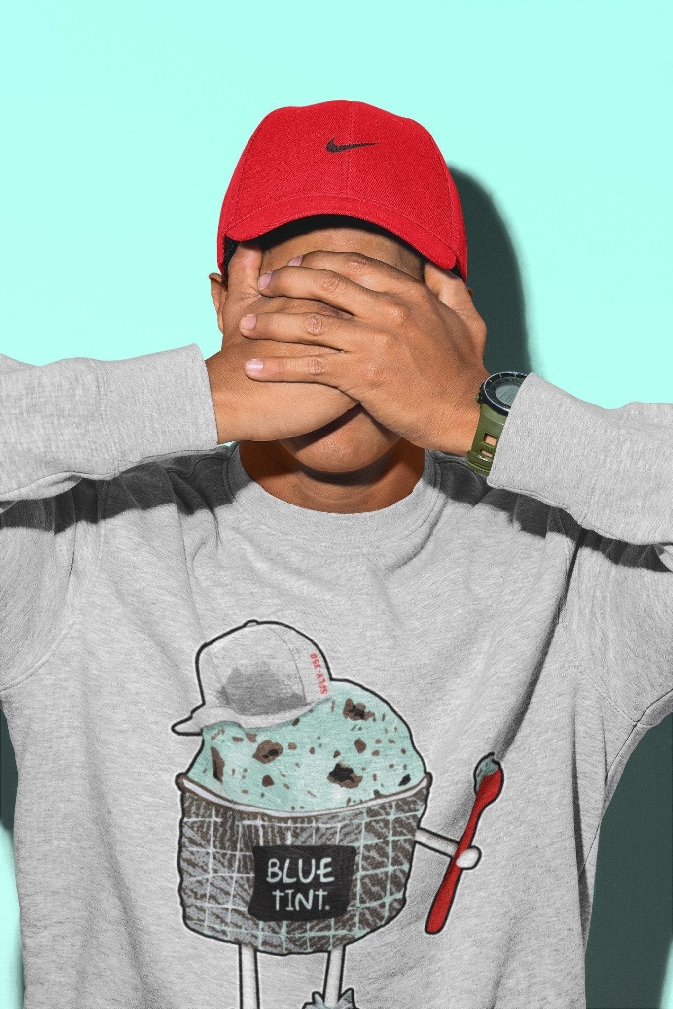 Yeezy 350 Blue Tint Sneaker Match Tees Ice Cream Swag Sneaker Tees Yeezy 350 Blue Tint Sneaker Release Tees Unisex Shirts