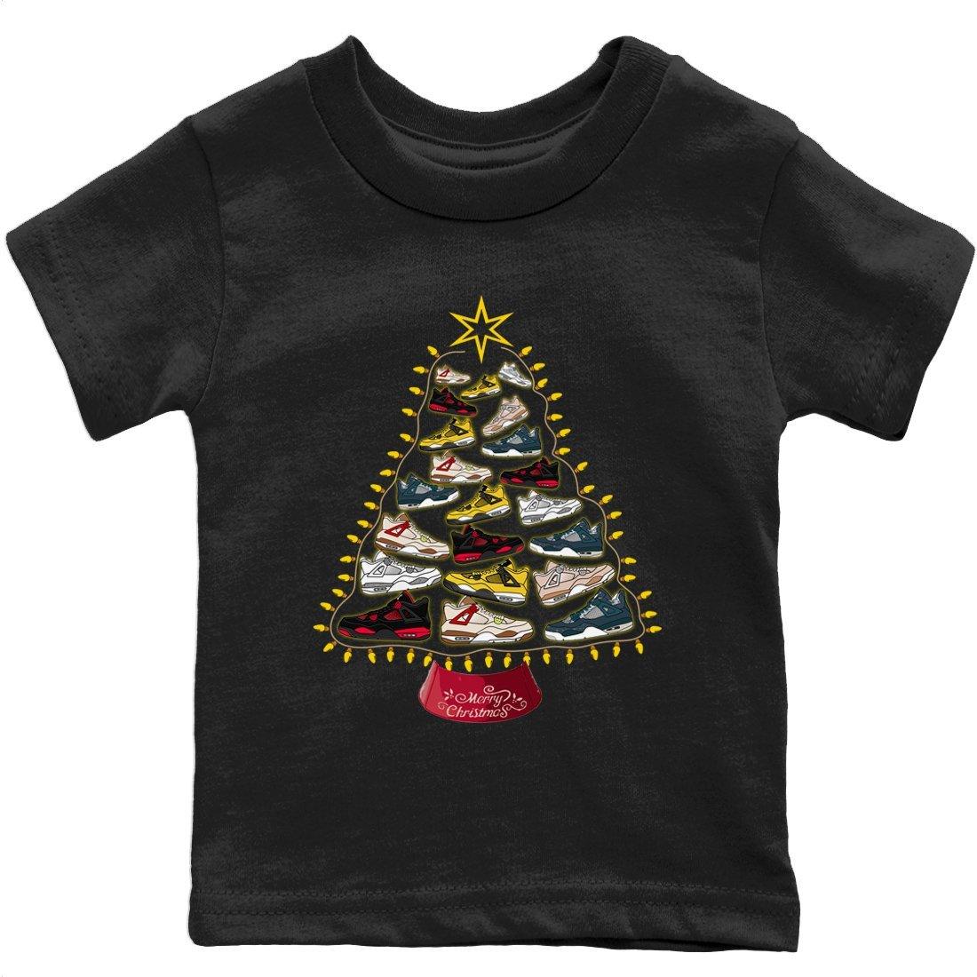 Jordan 4 Red Thunder Sneaker Match Tees Sneaker Christmas Tree Sneaker Tees Jordan 4 Red Thunder Sneaker Release Tees Kids Shirts