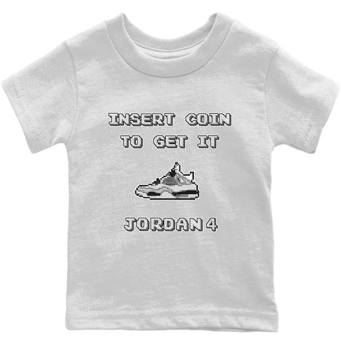 Jordan 4 Military Black Sneaker Match Tees Insert Coin Sneaker Tees Jordan 4 Military Black Sneaker Release Tees Kids Shirts