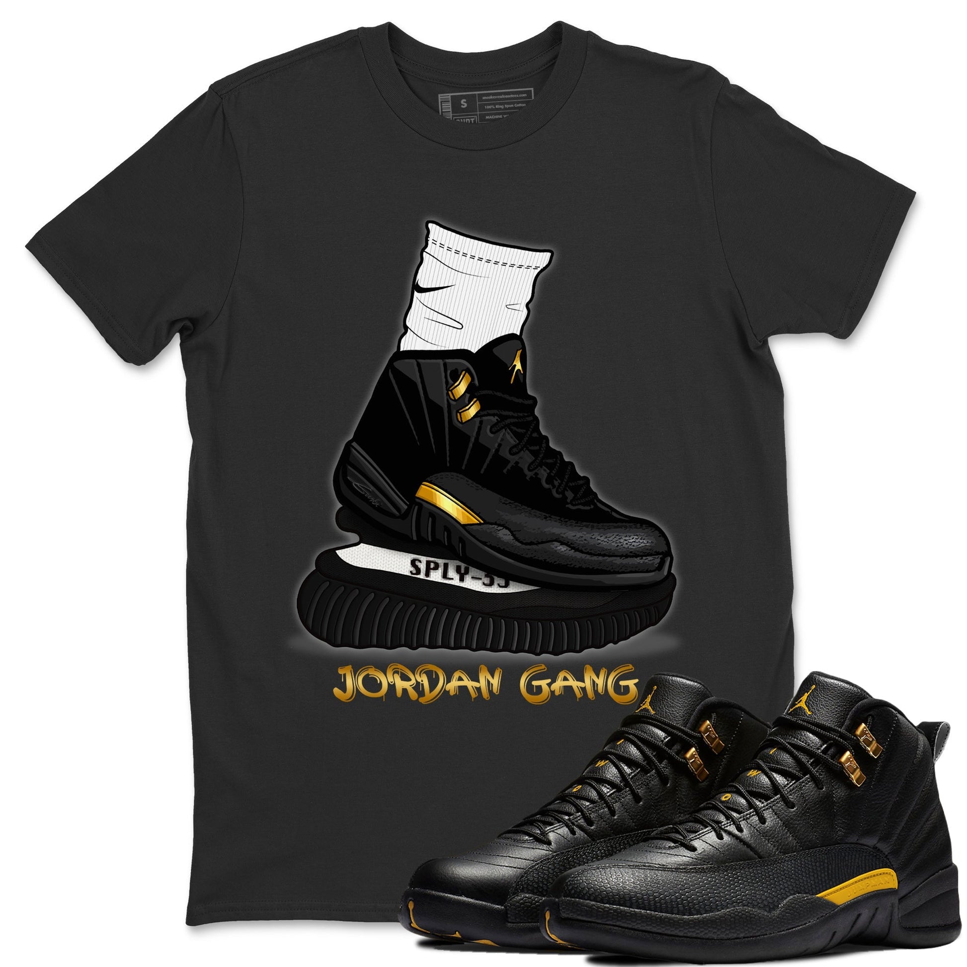 Jordan 12 Black Taxi Sneaker Match Tees Jordan Gang Sneaker Tees Jordan 12 Black Taxi Sneaker Release Tees Unisex Shirts