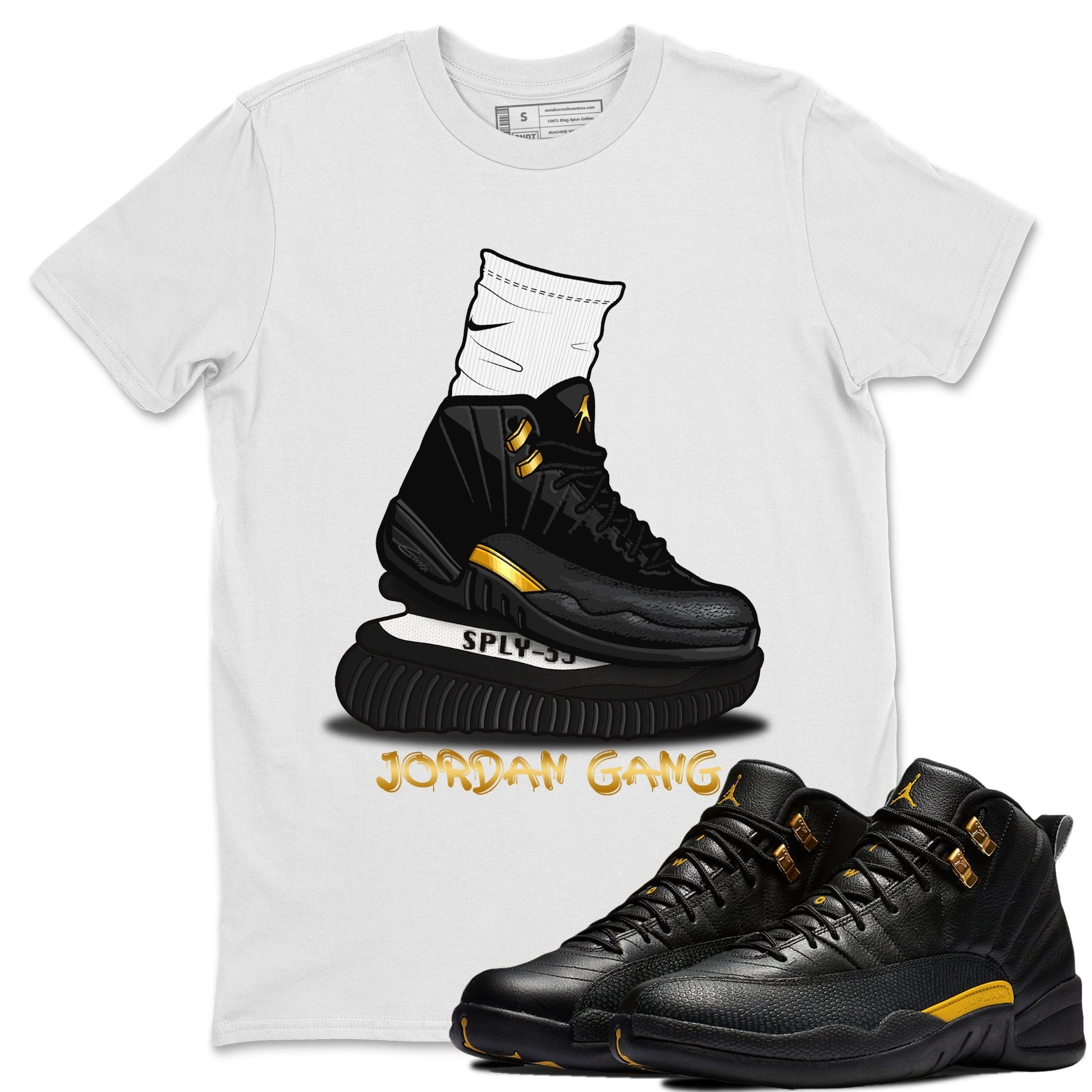 Jordan 12 Black Taxi Sneaker Match Tees Jordan Gang Sneaker Tees Jordan 12 Black Taxi Sneaker Release Tees Unisex Shirts