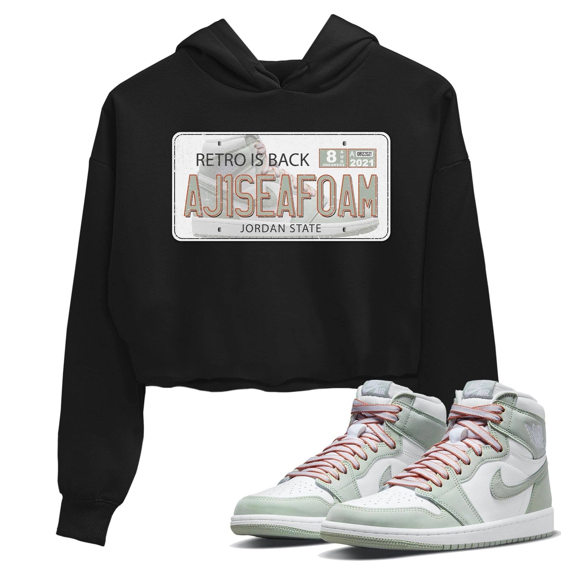 Jordan 1 Seafoam Sneaker Match Tees Jordan Plate Sneaker Tees Jordan 1 Seafoam Sneaker Release Tees Women's Shirts