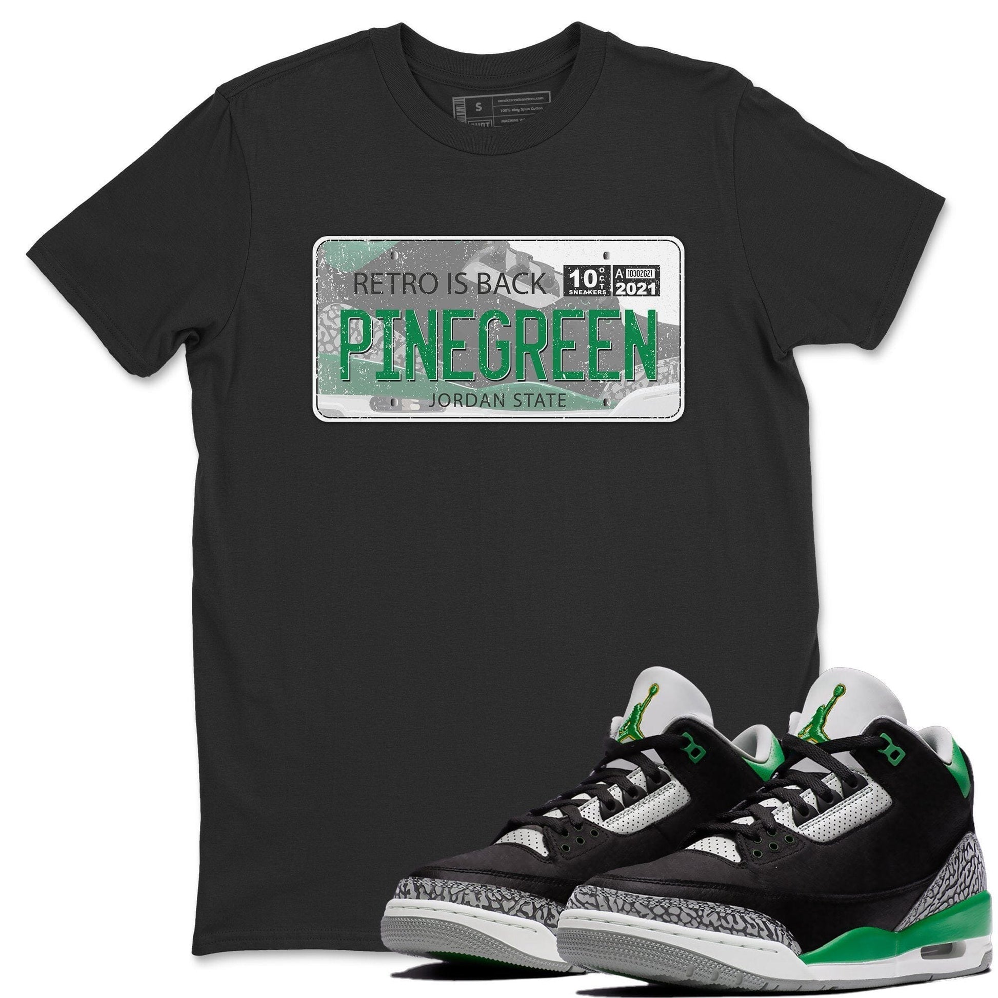 Jordan 3 Pine Green Sneaker Match Tees Jordan Plate Sneaker Tees Jordan 3 Pine Green Sneaker Release Tees Unisex Shirts