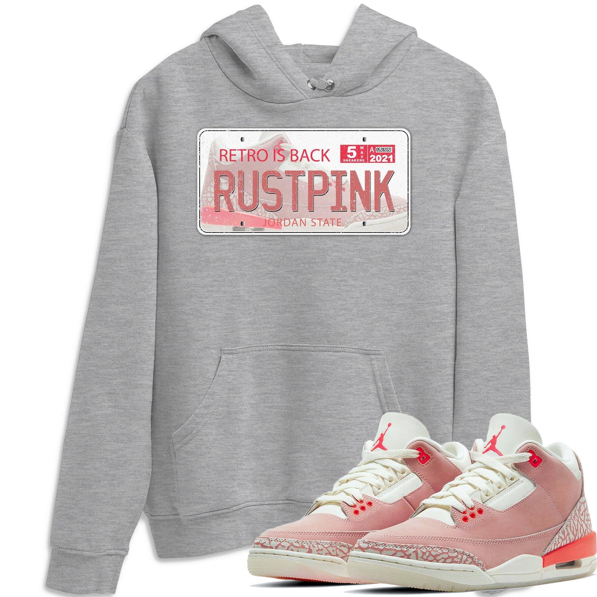 Jordan 3 Rust Pink Sneaker Match Tees Jordan Plate Sneaker Tees Jordan 3 Rust Pink Sneaker Release Tees Unisex Shirts