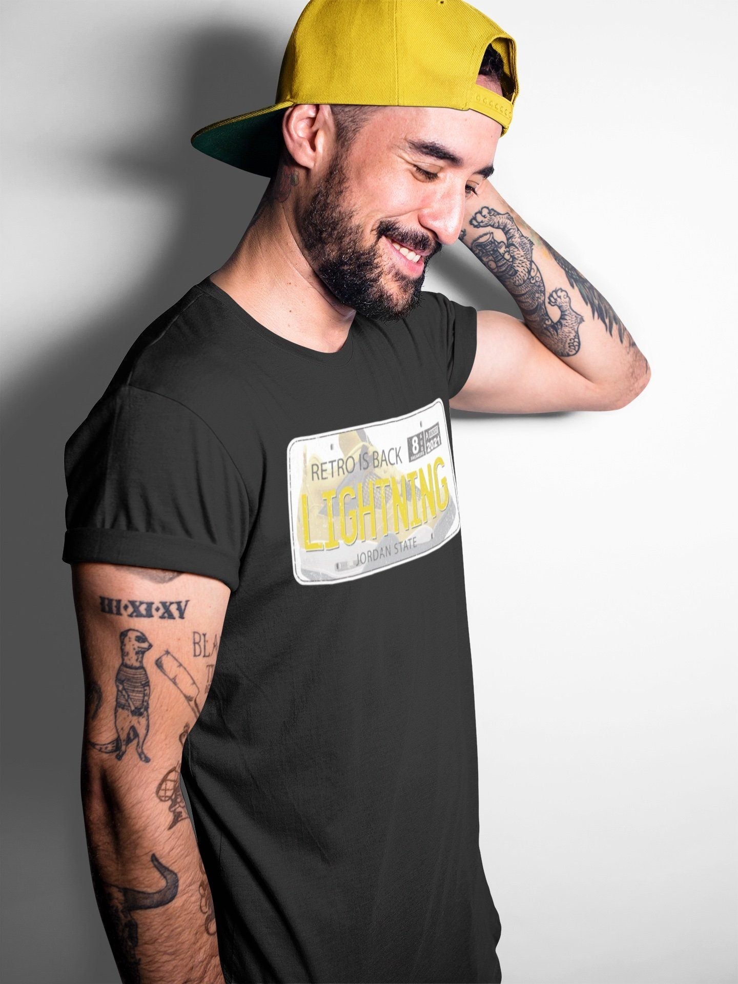 Jordan 4 Lightning Sneaker Match Tees Jordan Plate Sneaker Tees Jordan 4 Lightning Sneaker Release Tees Unisex Shirts