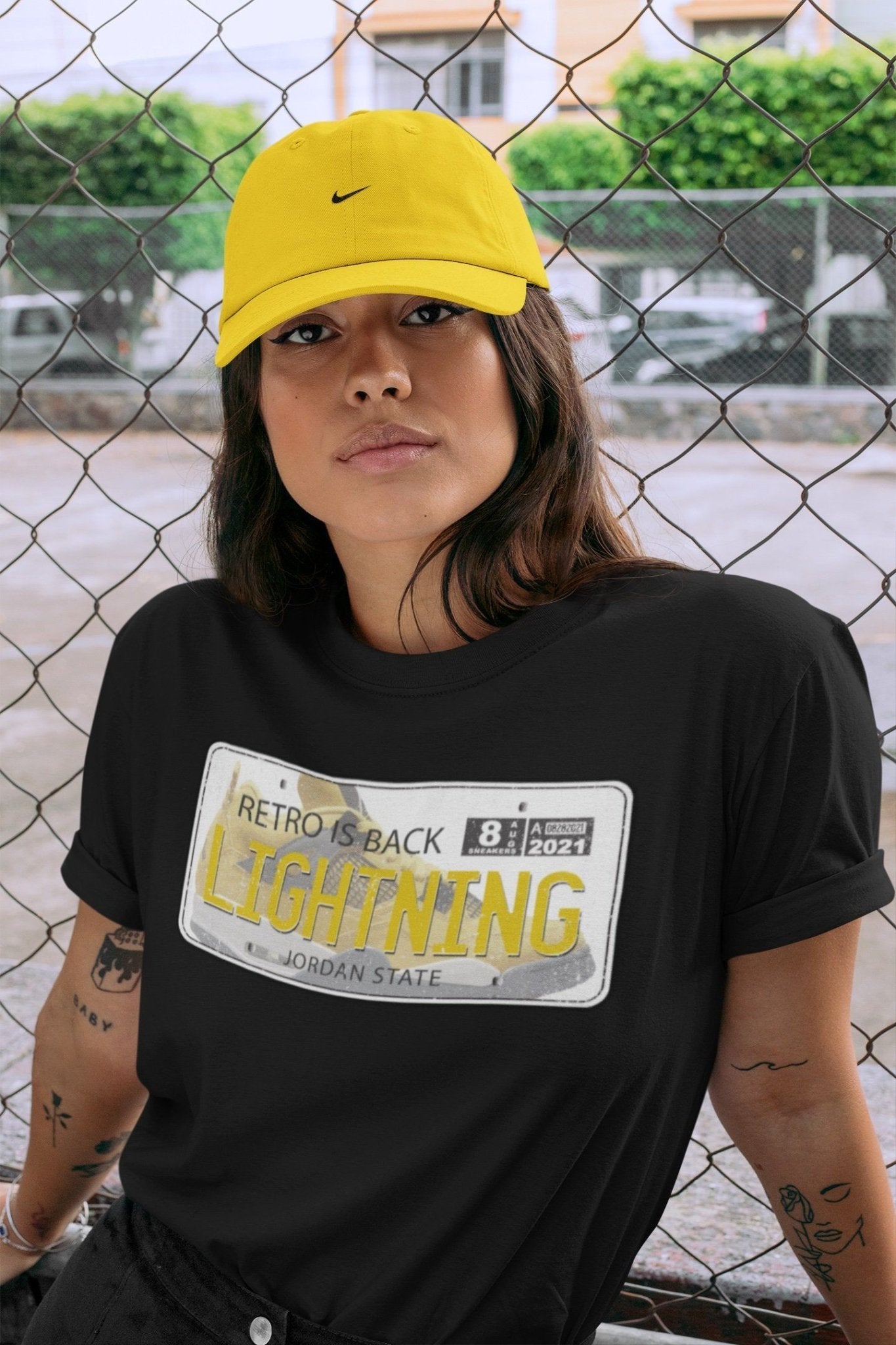 Jordan 4 Lightning Sneaker Match Tees Jordan Plate Sneaker Tees Jordan 4 Lightning Sneaker Release Tees Unisex Shirts