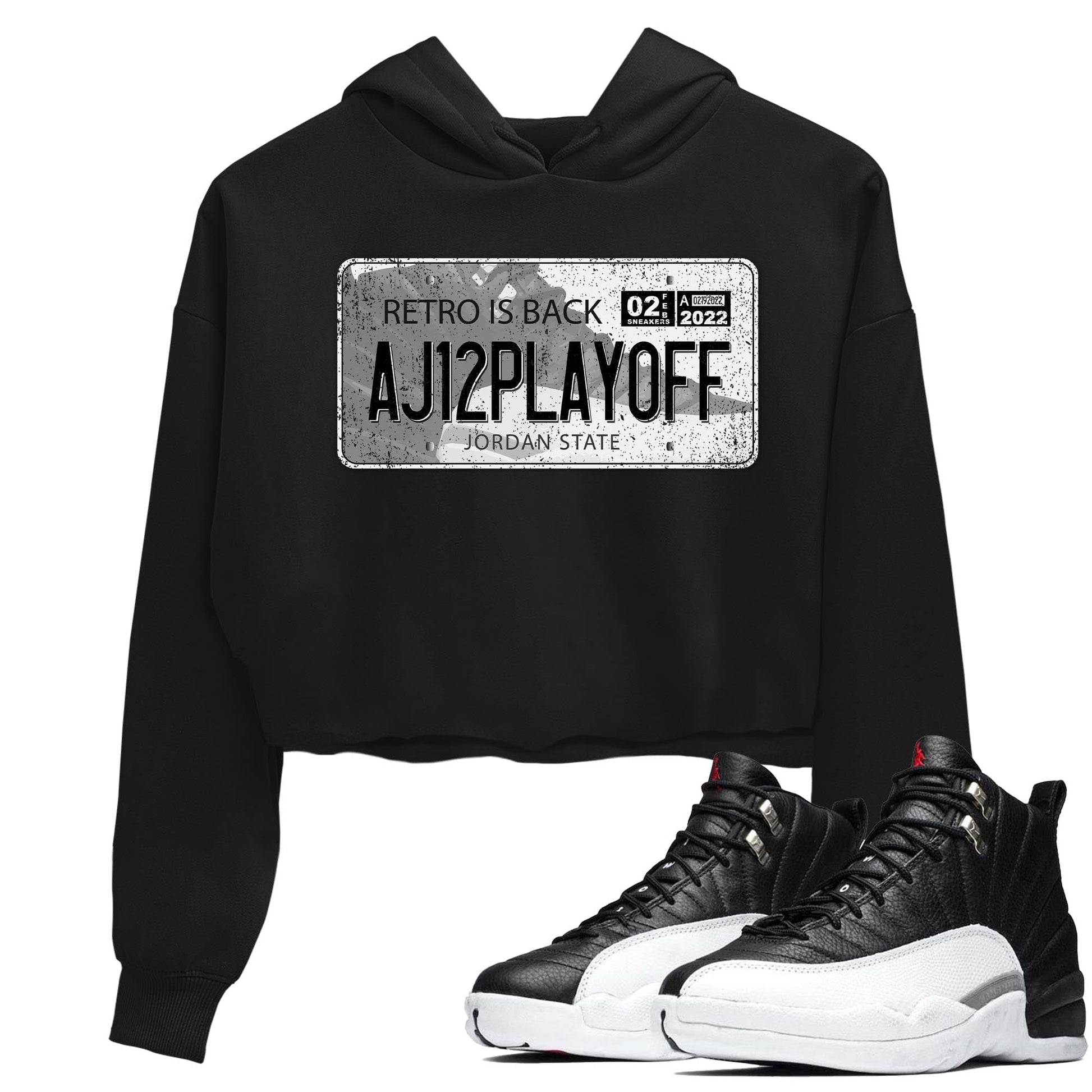 Jordan 12 Playoffs Sneaker Match Tees Jordan Plate Sneaker Tees Jordan 12 Playoffs Sneaker Release Tees Women's Shirts