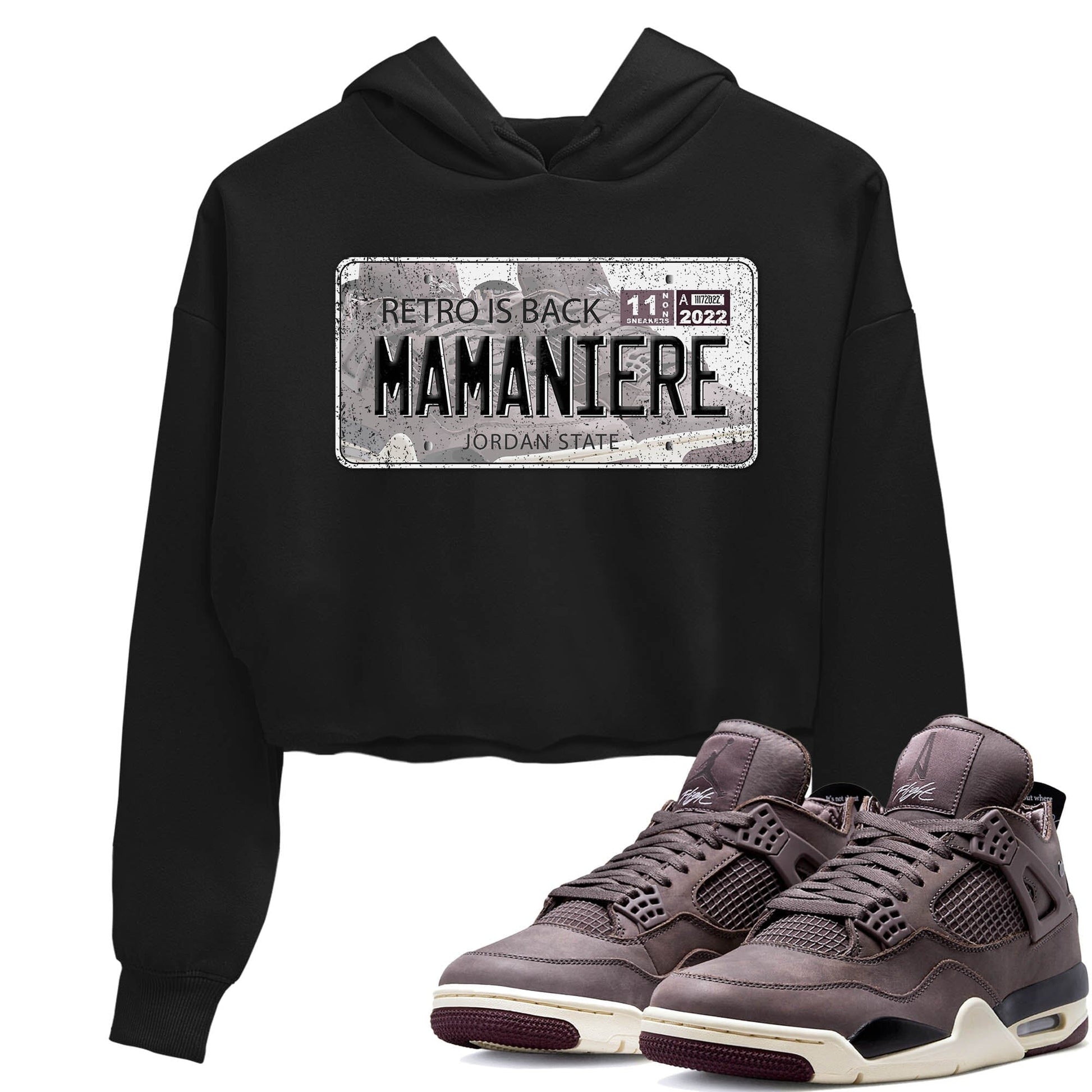 Jordan 4 A Ma Maniere Sneaker Match Tees Jordan Plate Sneaker Tees Jordan 4 A Ma Maniere Sneaker Release Tees Women's Shirts