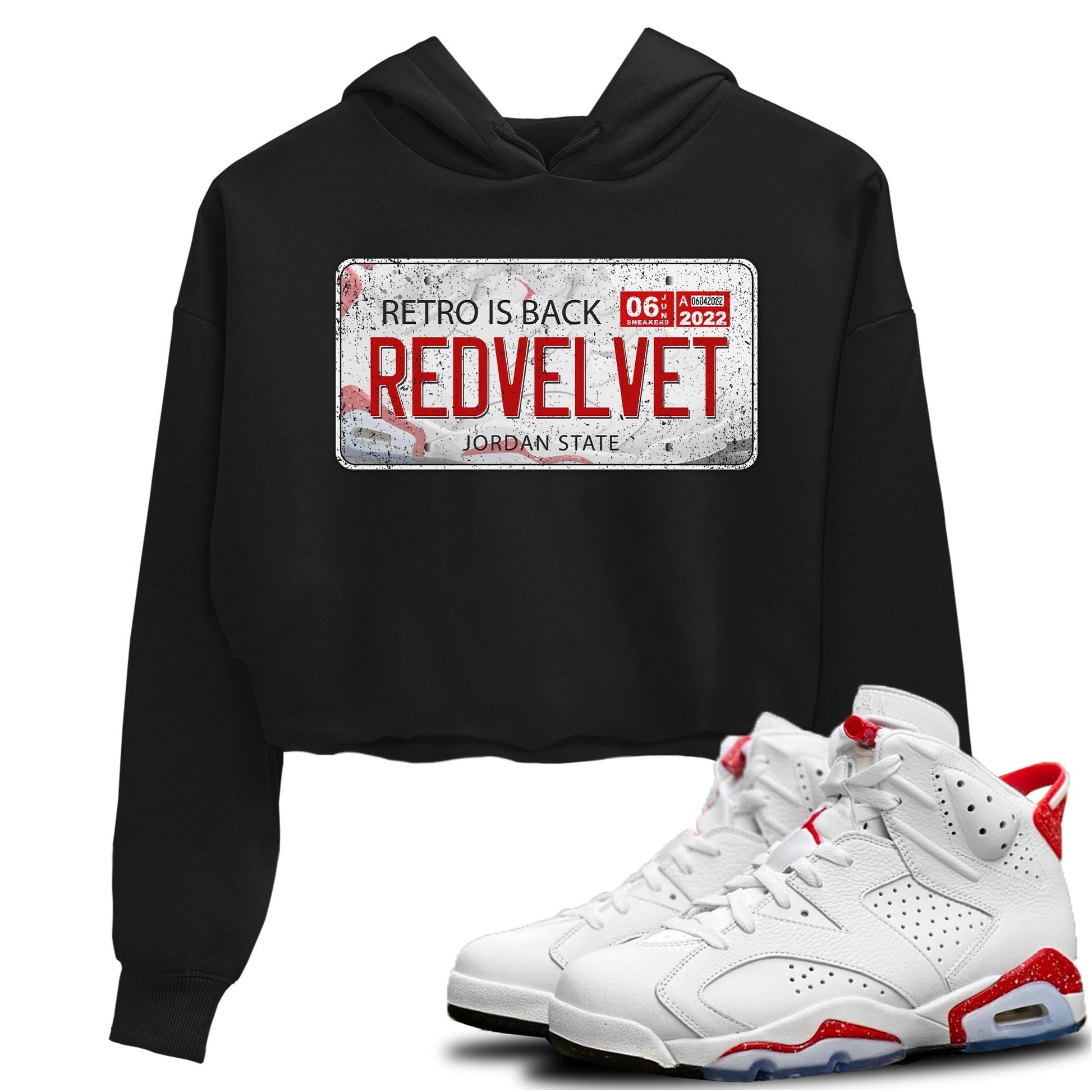 Jordan 6 Red Velvet Cookies Sneaker Match Tees Jordan Plate Sneaker Tees Jordan 6 Red Velvet Cookies Sneaker Release Tees Women's Shirts