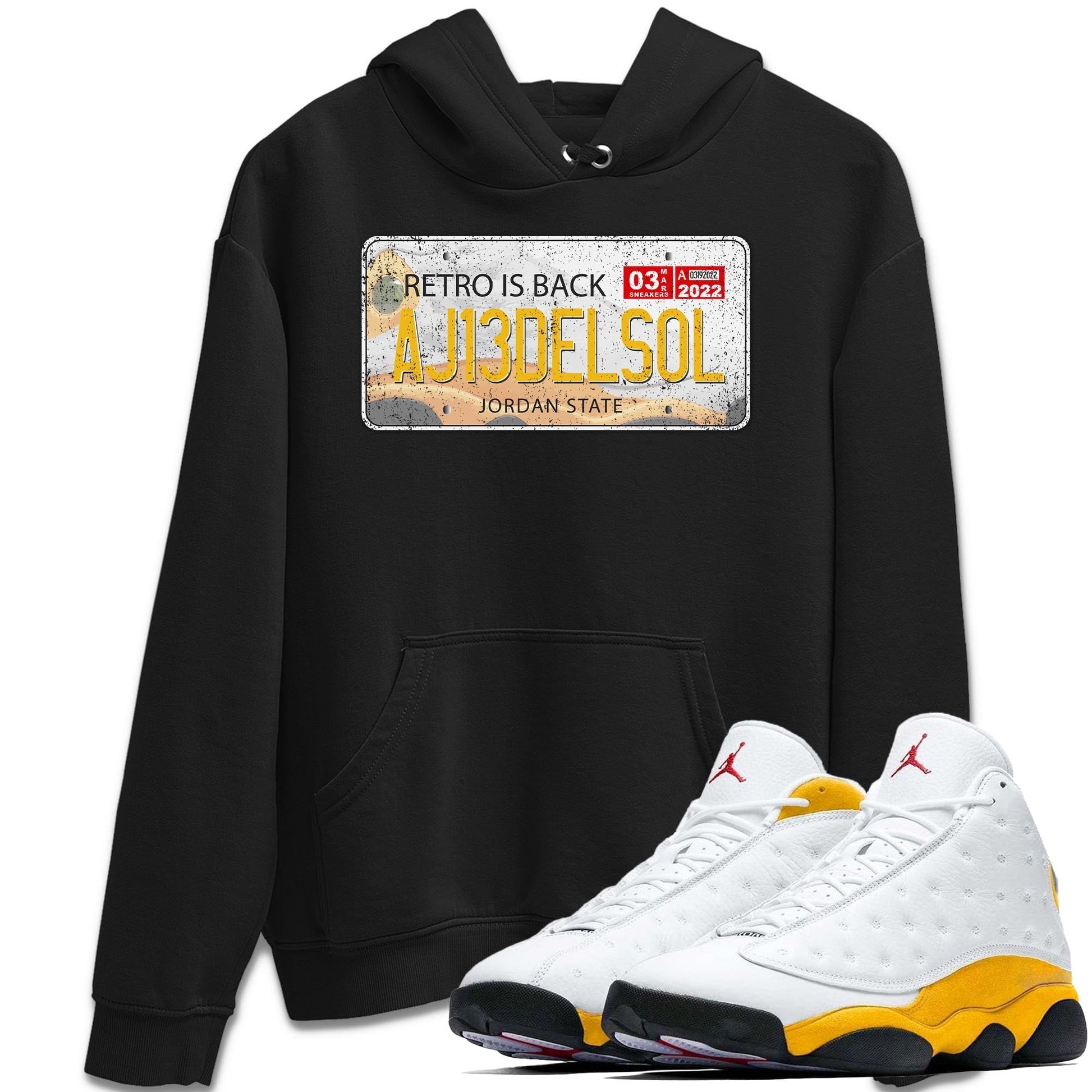 Jordan 13 Del Sol Sneaker Match Tees Jordan Plate Sneaker Tees Jordan 13 Del Sol Sneaker Release Tees Unisex Shirts