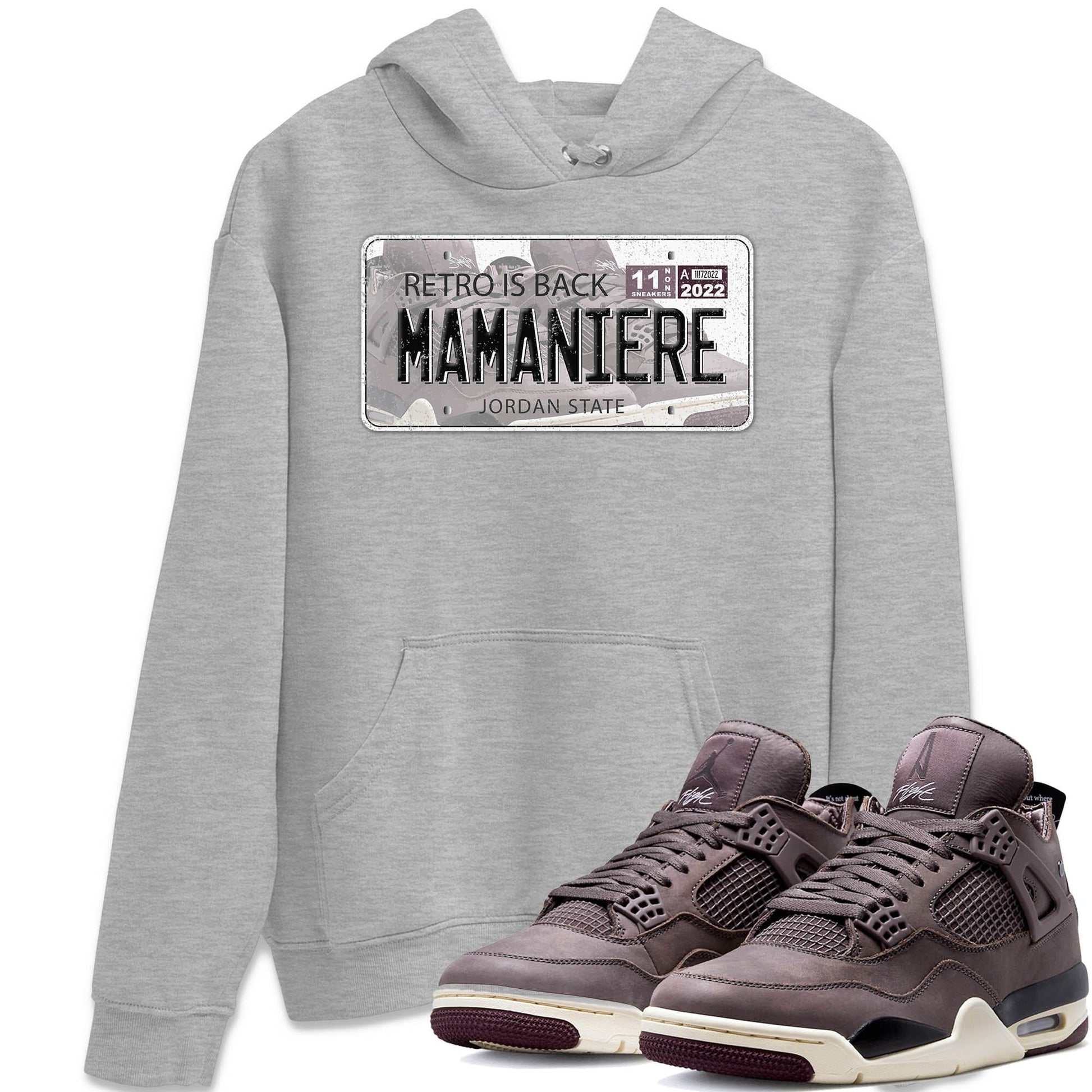 Jordan 4 A Ma Maniere Sneaker Match Tees Jordan Plate Sneaker Tees Jordan 4 A Ma Maniere Sneaker Release Tees Unisex Shirts