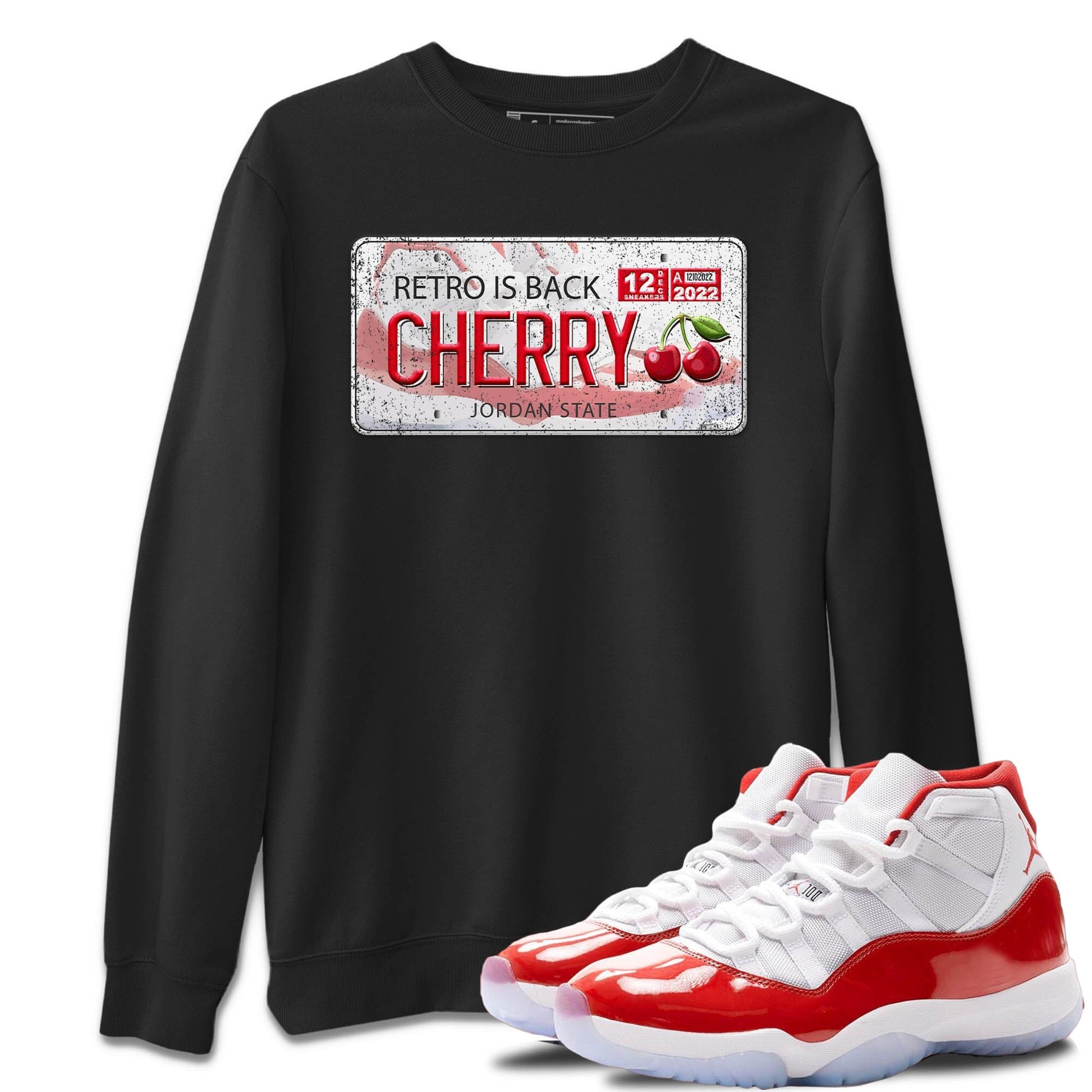 Jordan 11 Cherry Sneaker Match Tees Jordan Plate Sneaker Tees Jordan 11 Cherry Sneaker Release Tees Unisex Shirts