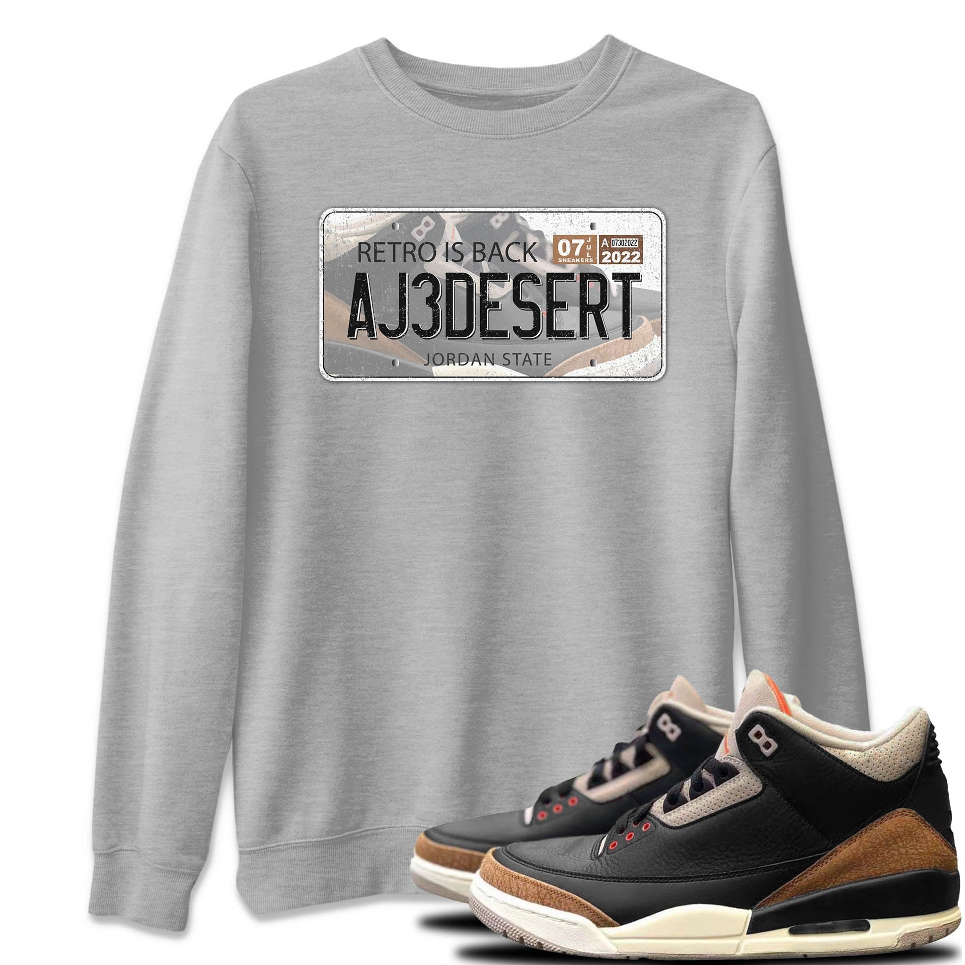 Jordan 3 Desert Elephant Sneaker Match Tees Jordan Plate Sneaker Tees Jordan 3 Desert Elephant Sneaker Release Tees Unisex Shirts