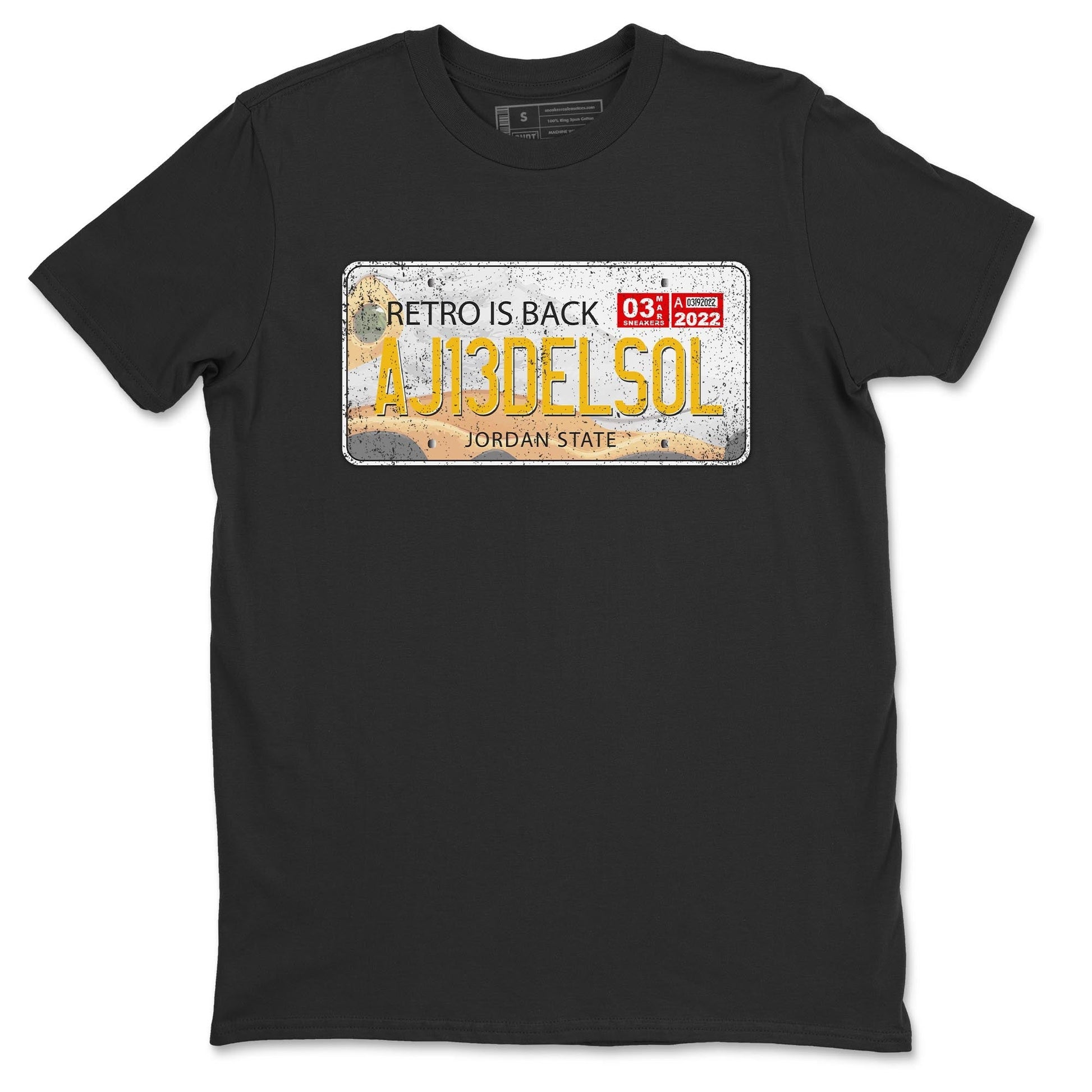 Jordan 13 Del Sol Sneaker Match Tees Jordan Plate Sneaker Tees Jordan 13 Del Sol Sneaker Release Tees Unisex Shirts