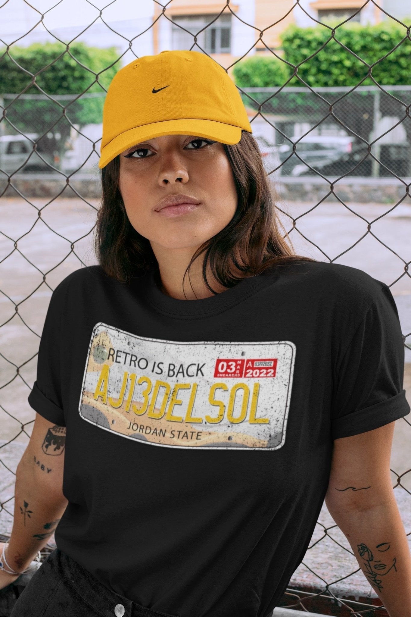 Jordan 13 Del Sol Sneaker Match Tees Jordan Plate Sneaker Tees Jordan 13 Del Sol Sneaker Release Tees Unisex Shirts