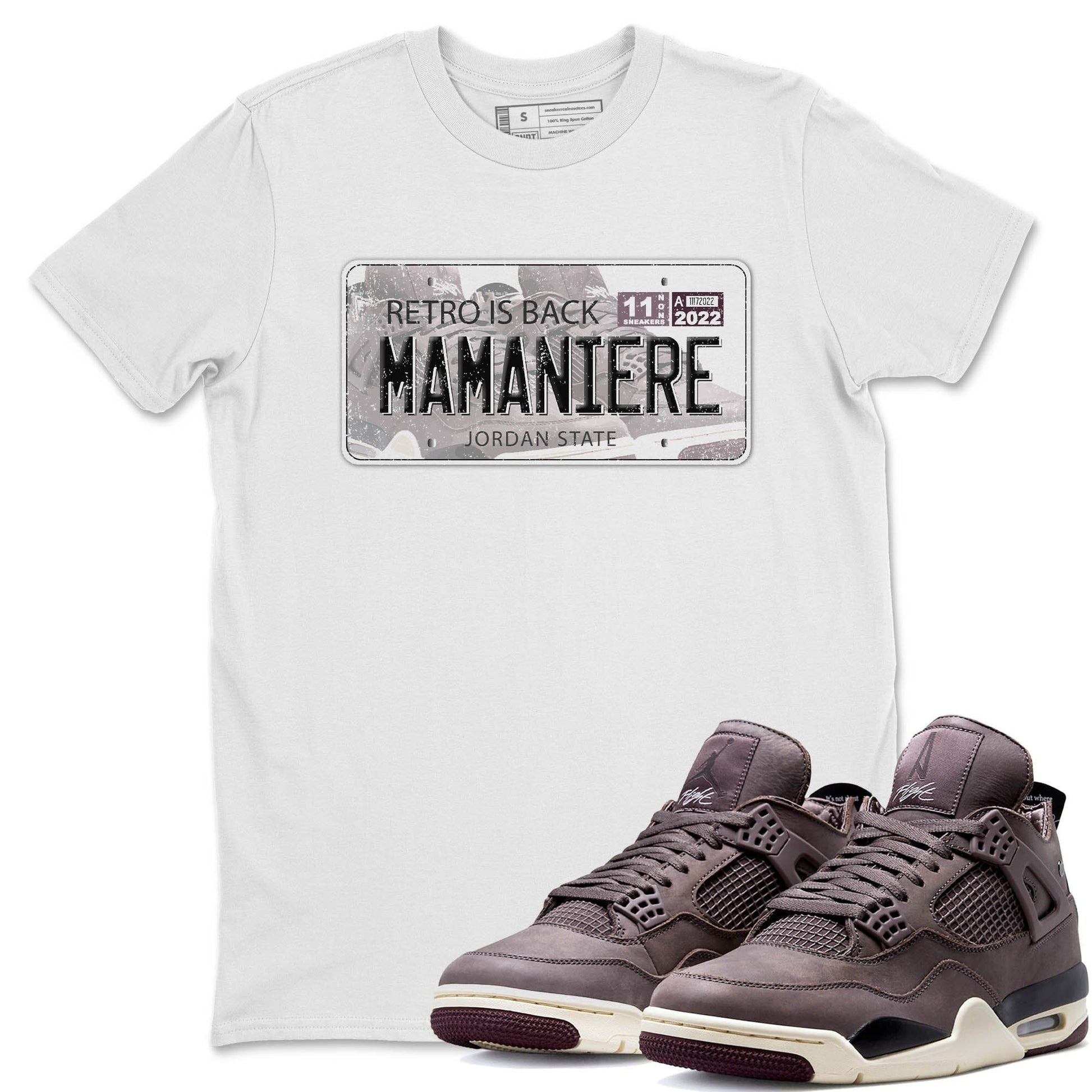 Jordan 4 A Ma Maniere Sneaker Match Tees Jordan Plate Sneaker Tees Jordan 4 A Ma Maniere Sneaker Release Tees Unisex Shirts