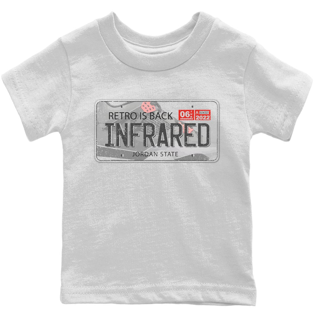 Jordan 4 Infrared Sneaker Match Tees Jordan Plate Sneaker Tees Jordan 4 Infrared Sneaker Release Tees Kids Shirts