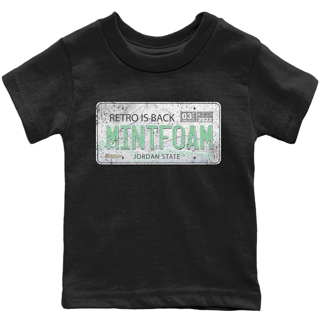 Jordan 6 Mint Foam Sneaker Match Tees Jordan Plate Sneaker Tees Jordan 6 Mint Foam Sneaker Release Tees Kids Shirts