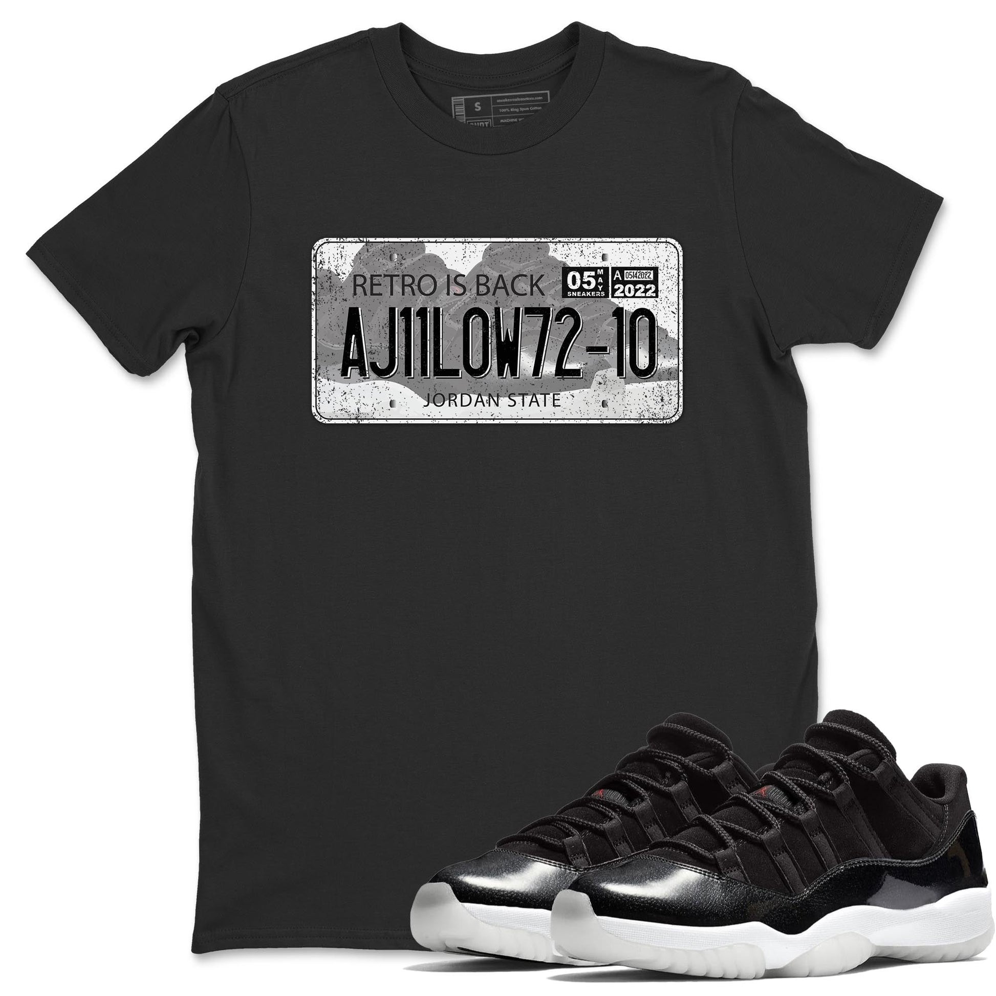 Jordan 11 72-10 Sneaker Match Tees Jordan Plate Sneaker Tees Jordan 11 72-10 Sneaker Release Tees Unisex Shirts