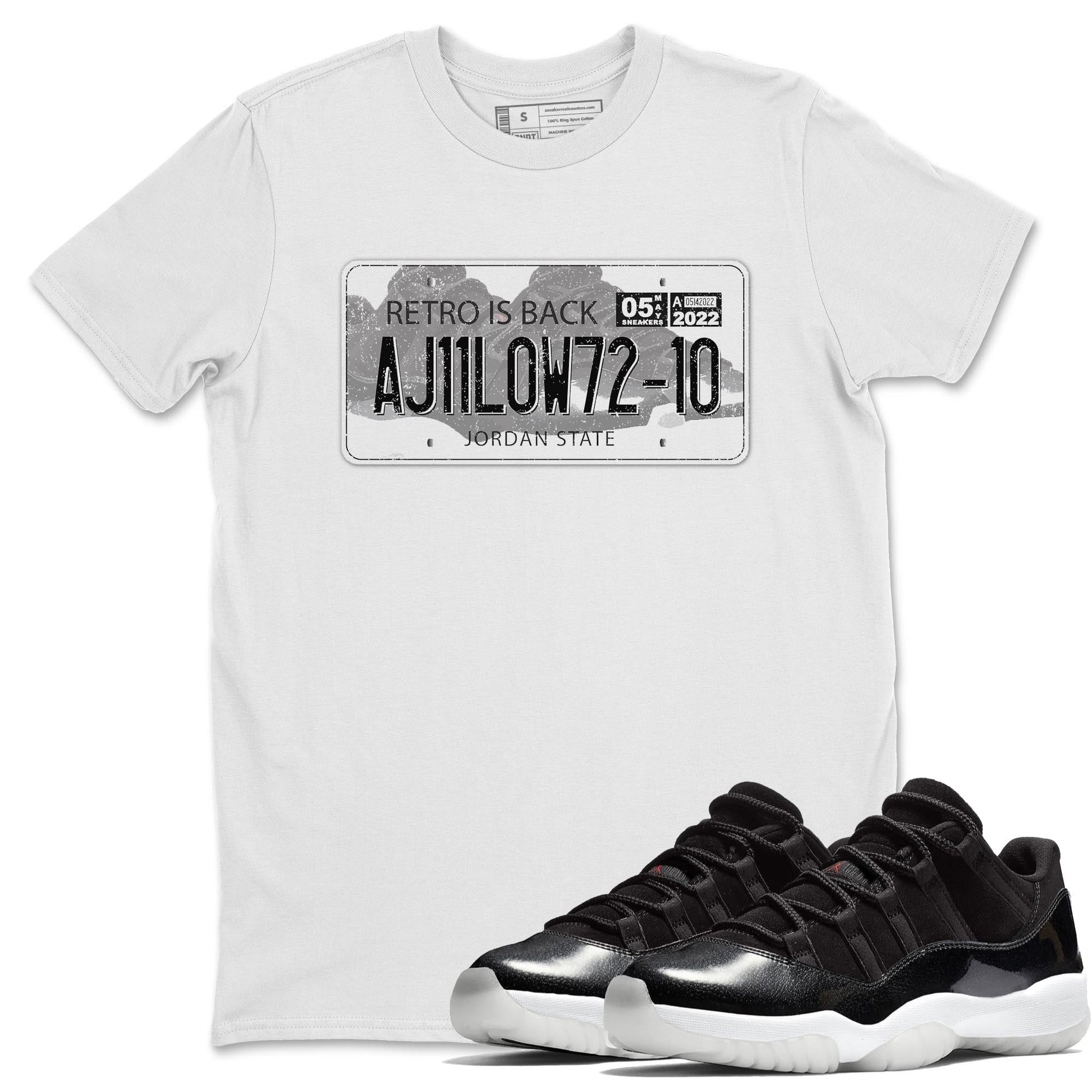 Jordan 11 72-10 Sneaker Match Tees Jordan Plate Sneaker Tees Jordan 11 72-10 Sneaker Release Tees Unisex Shirts
