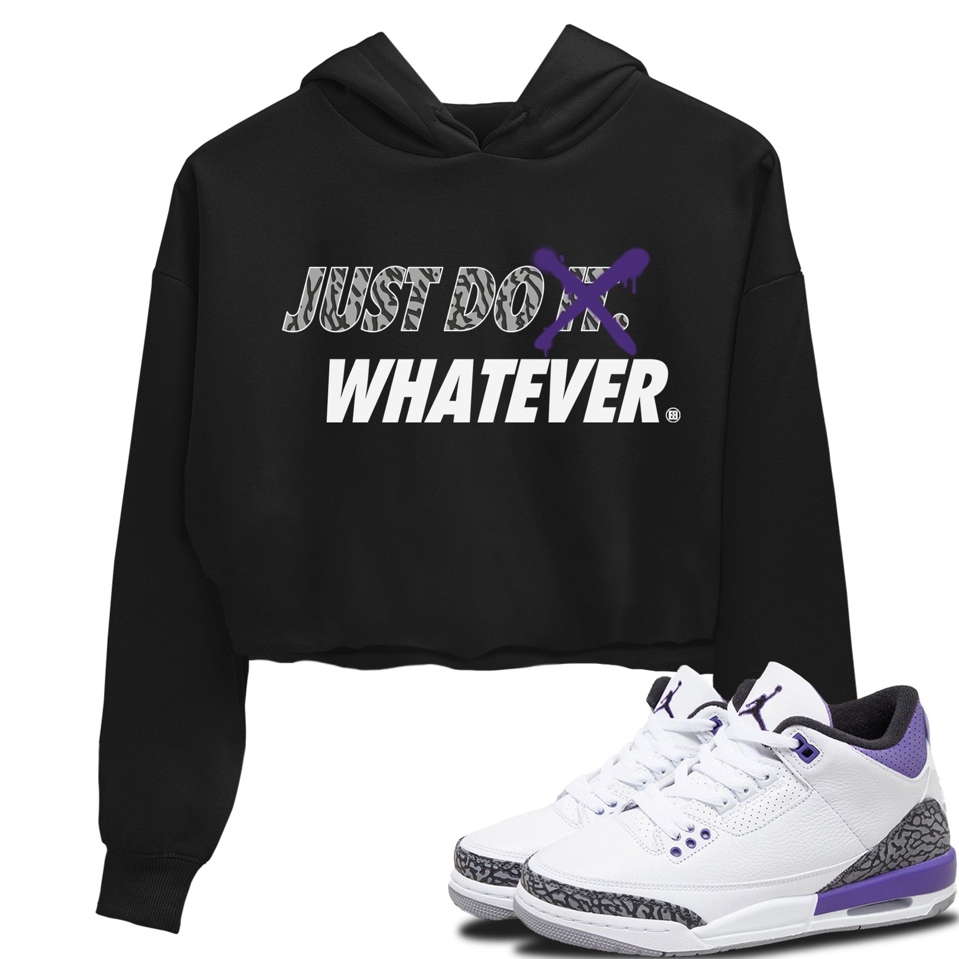 Jordan 3 Dark Iris Sneaker Match Tees Just Do Whatever Sneaker Tees Jordan 3 Dark Iris Sneaker Release Tees Women's Shirts