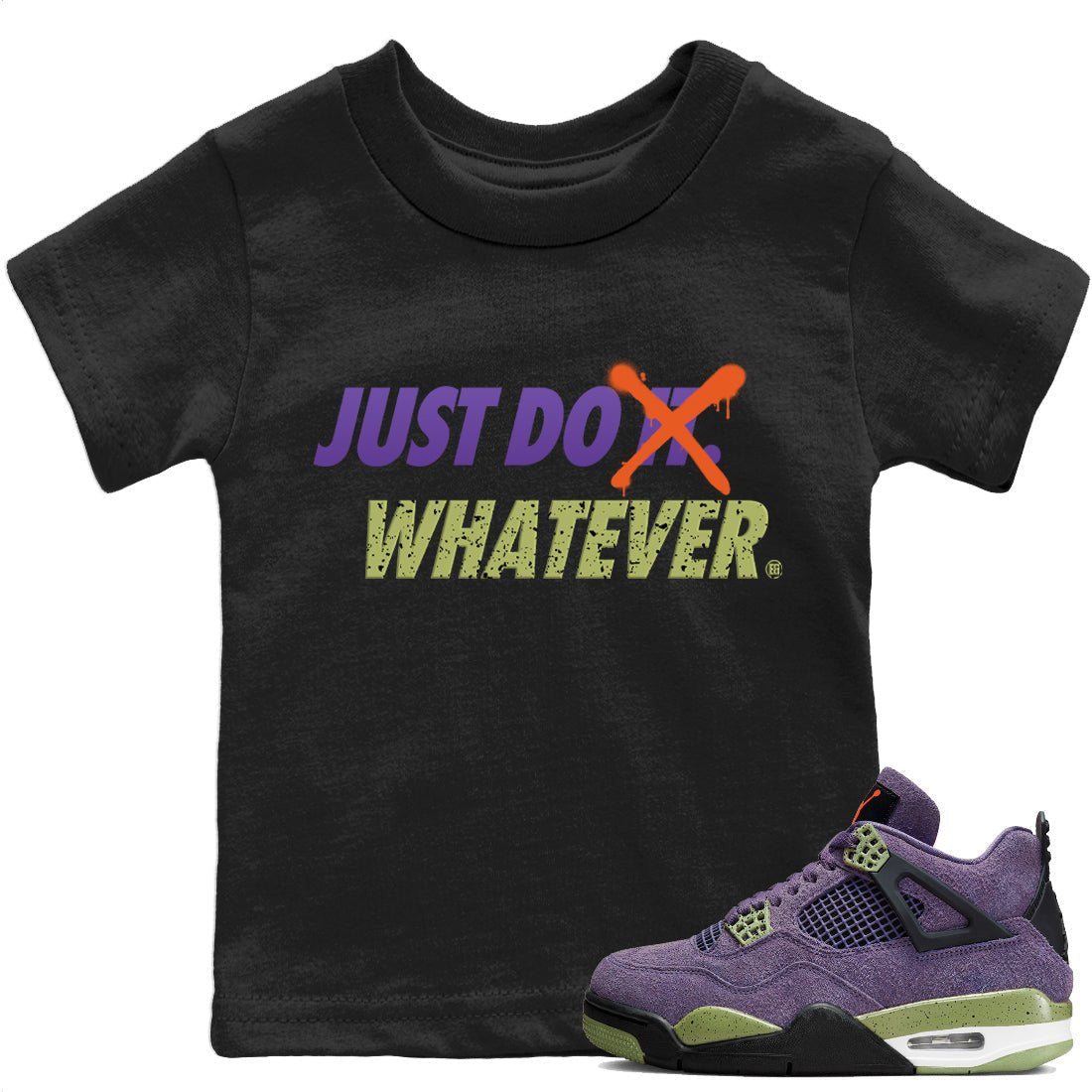 Jordan 4 Canyon Purple Sneaker Match Tees Just Do Whatever Sneaker Tees Jordan 4 Canyon Purple Sneaker Release Tees Kids Shirts